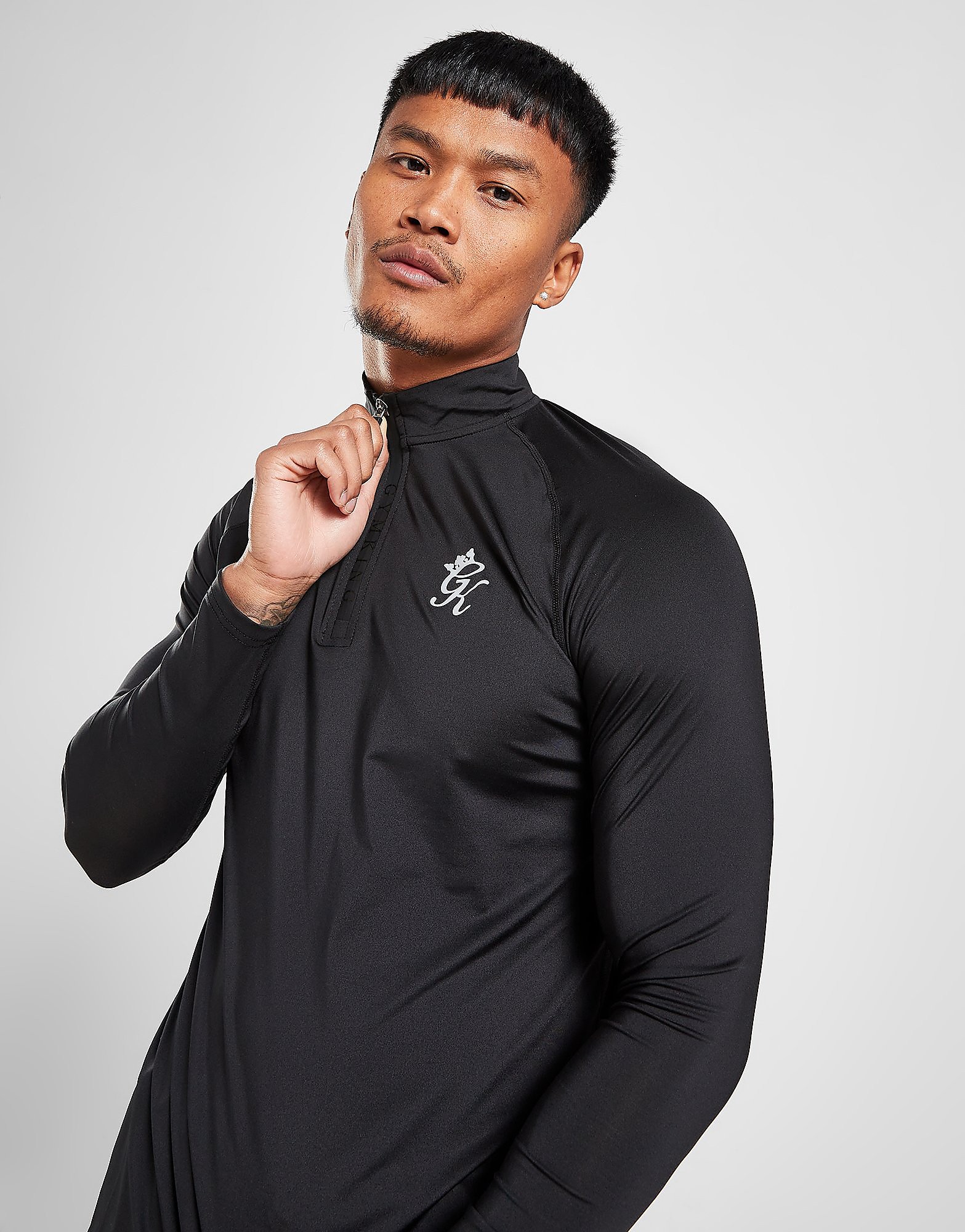 

Gym King Energy 1/4 Zip Top - Black - Mens, Black