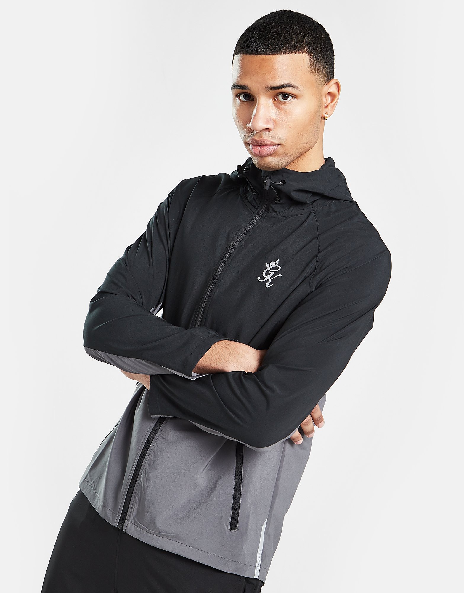 

Gym King Carson Lightweight Jacket - Black/Grey - Mens, Black/Grey