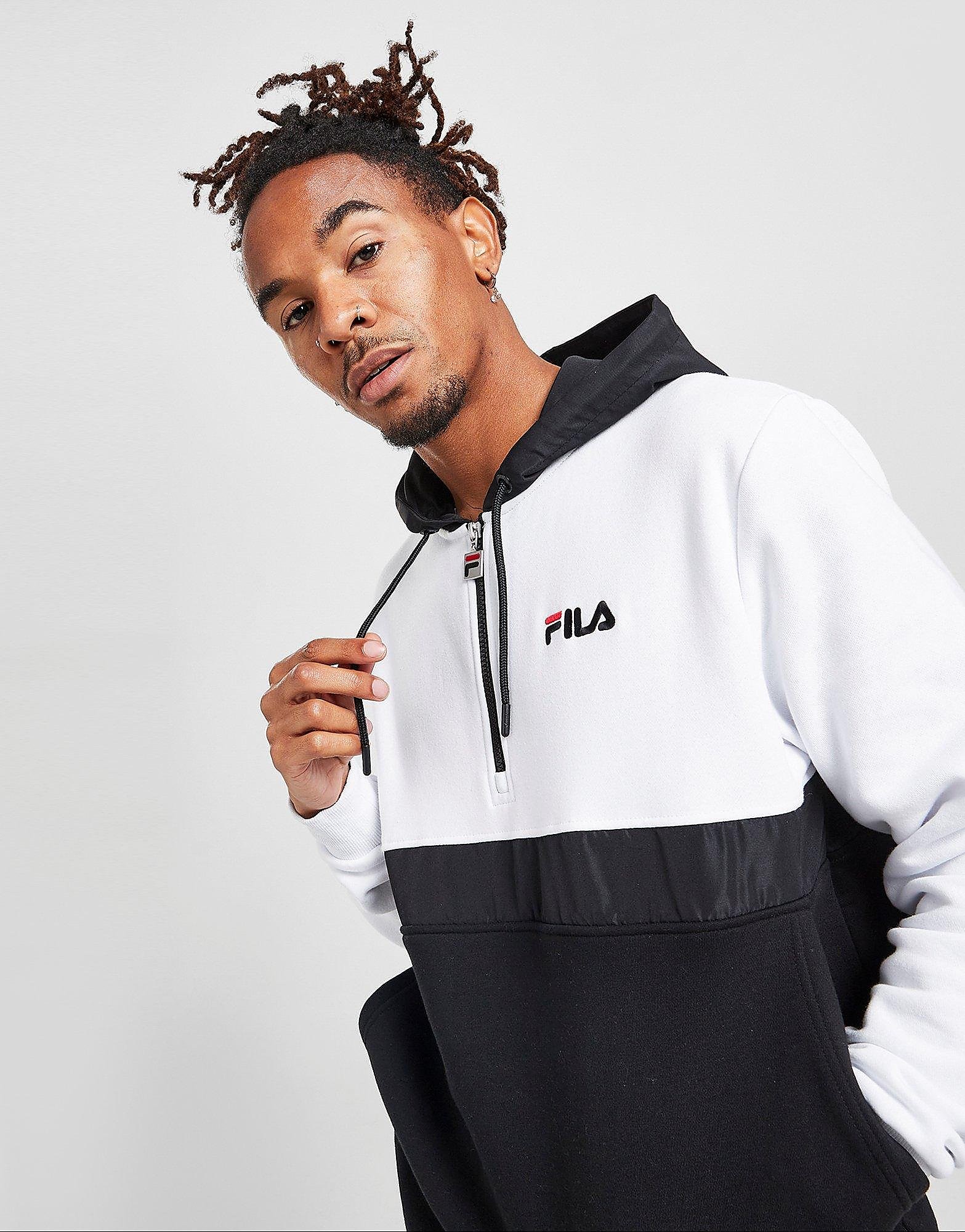

Fila Hutt 1/2 Zip Hoodie - Only at JD - White - Mens, White