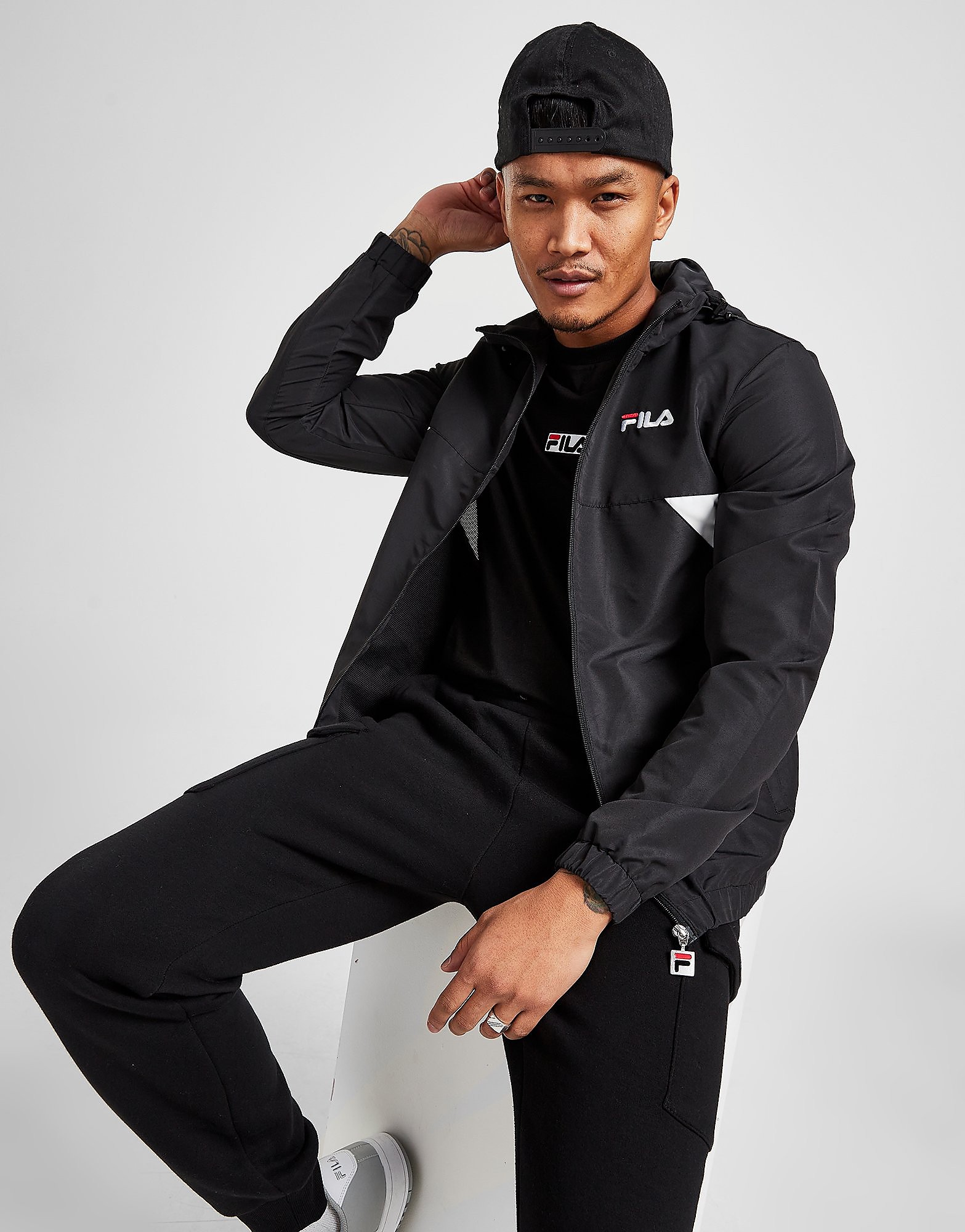

Fila Howick Lightweight Jacket - Only at JD - Black - Mens, Black