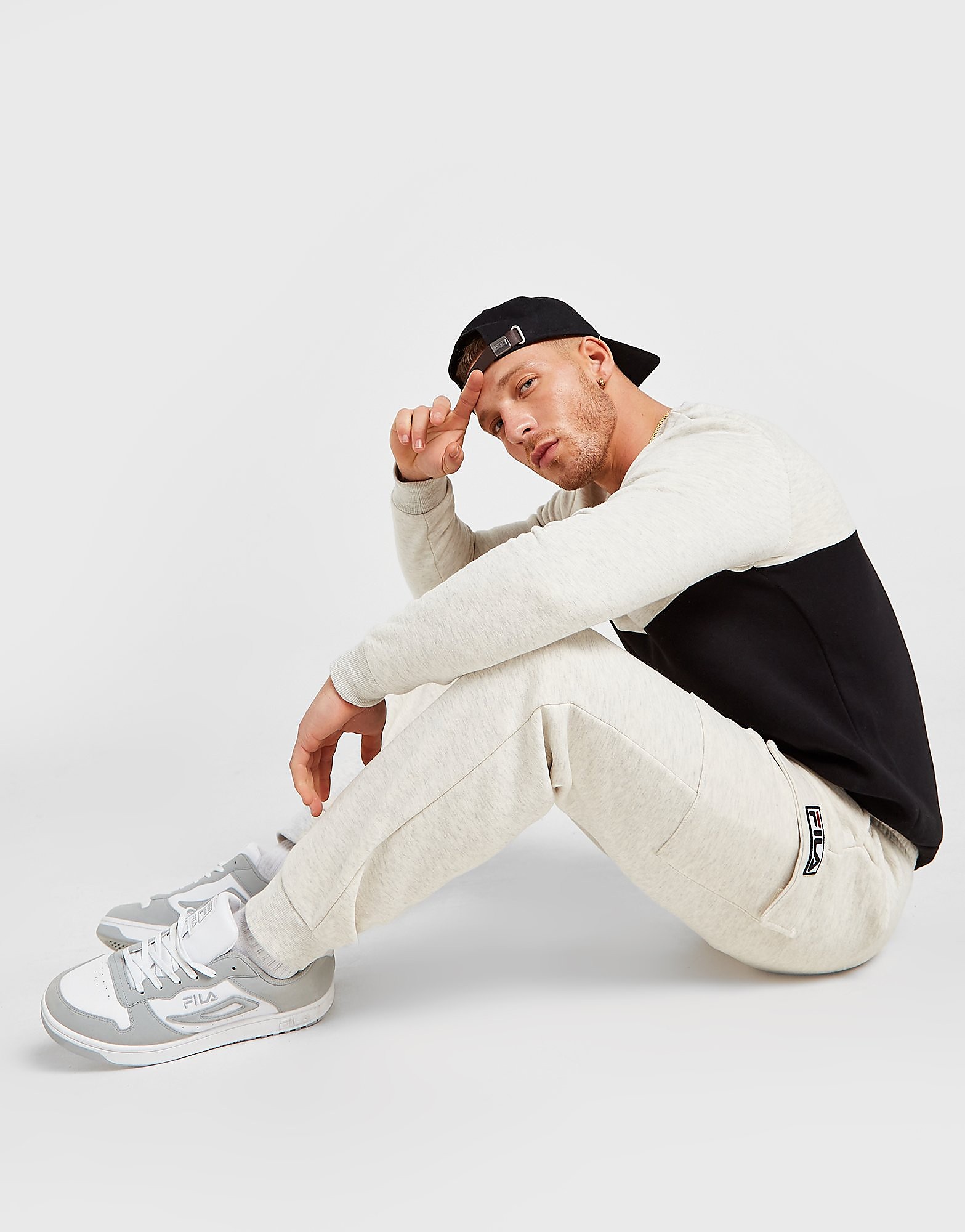 

Fila Cantle Fleece Cargo Joggers - Only at JD - White - Mens, White