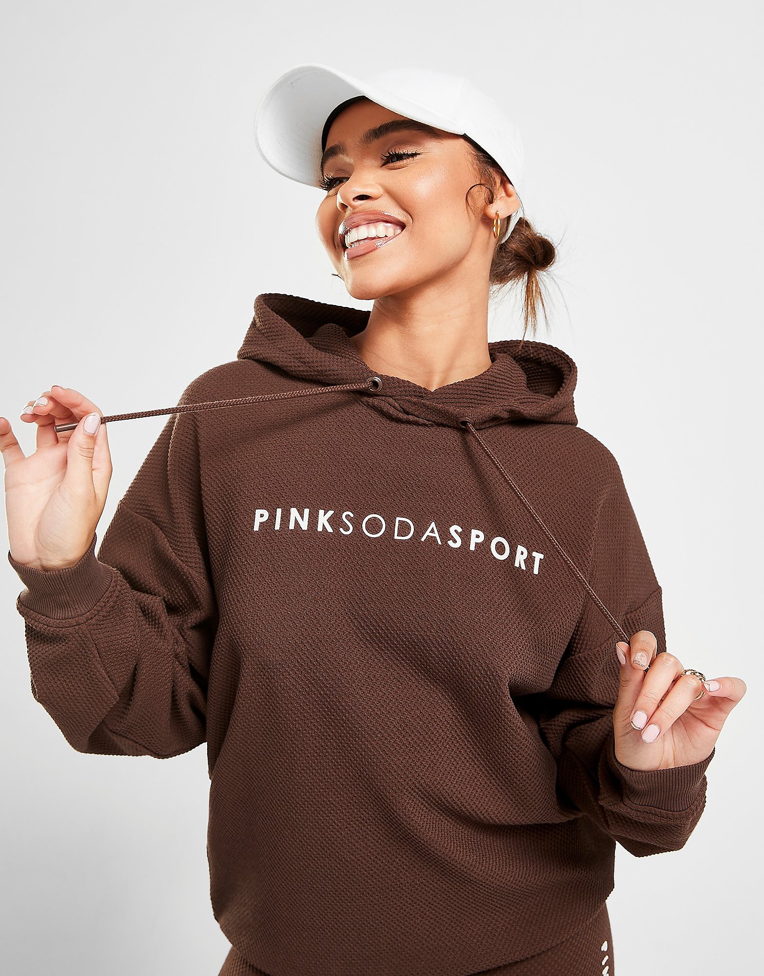 

Pink Soda Sport Waffle Overhead Hoodie - Brown - Womens, Brown