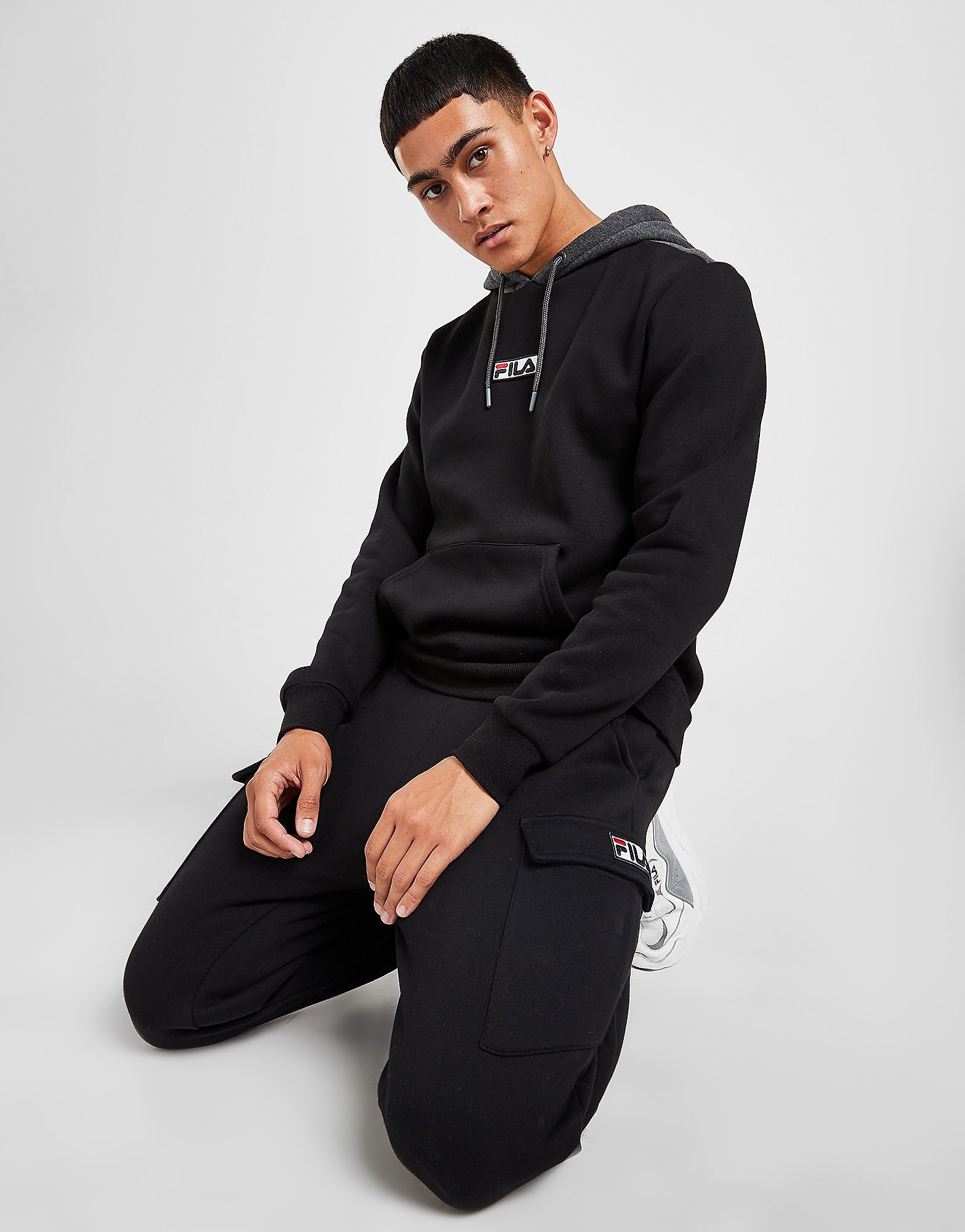 

Fila Cantle Fleece Cargo Joggers - Only at JD - Black - Mens, Black