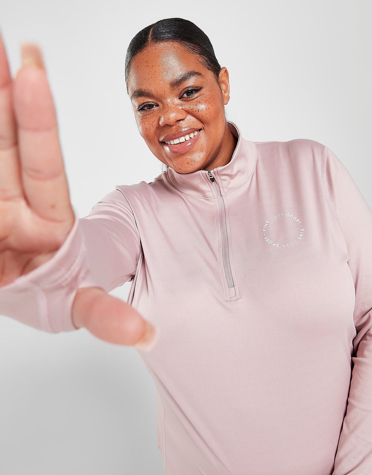 

Pink Soda Sport Plus Size Olympic 1/4 Zip Top - Only at JD - Pink - Womens, Pink