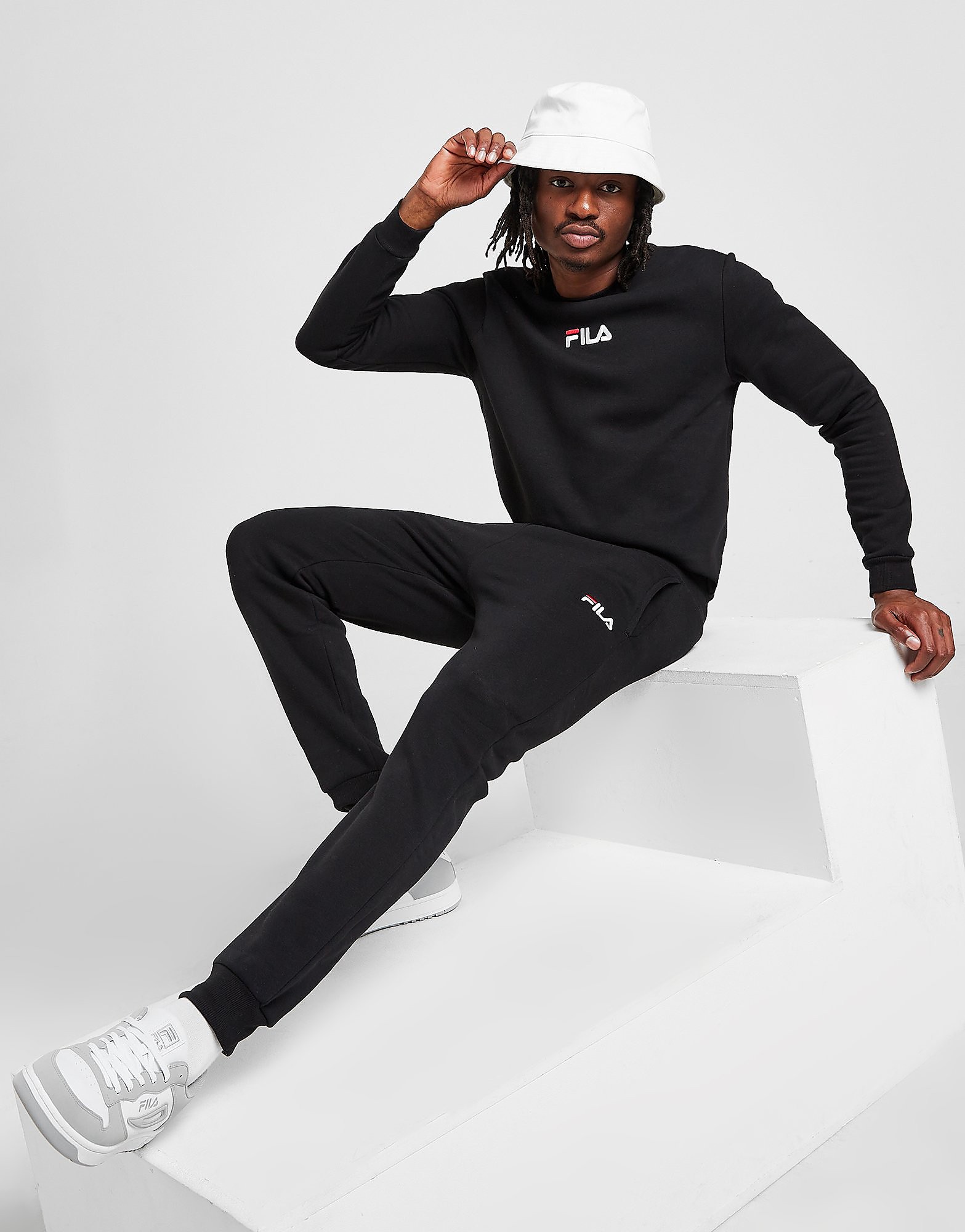 

Fila Earl Crew Tracksuit - Only at JD - Black - Mens, Black