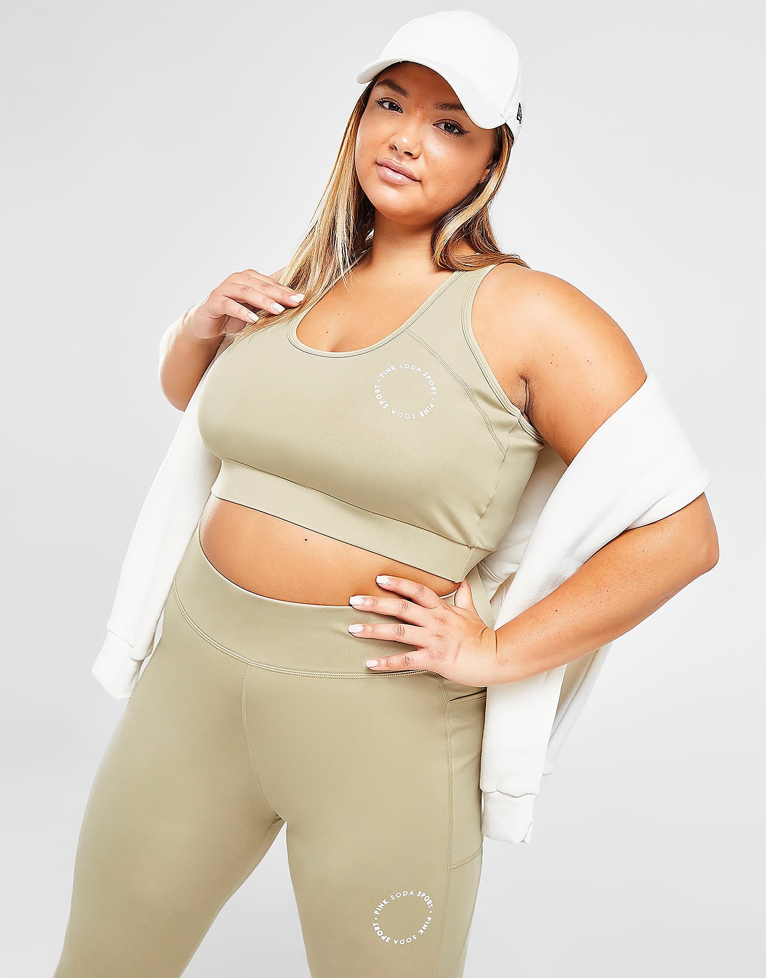 

Pink Soda Sport Circle Plus Size Sports Bra - Only at JD - Green - Womens, Green