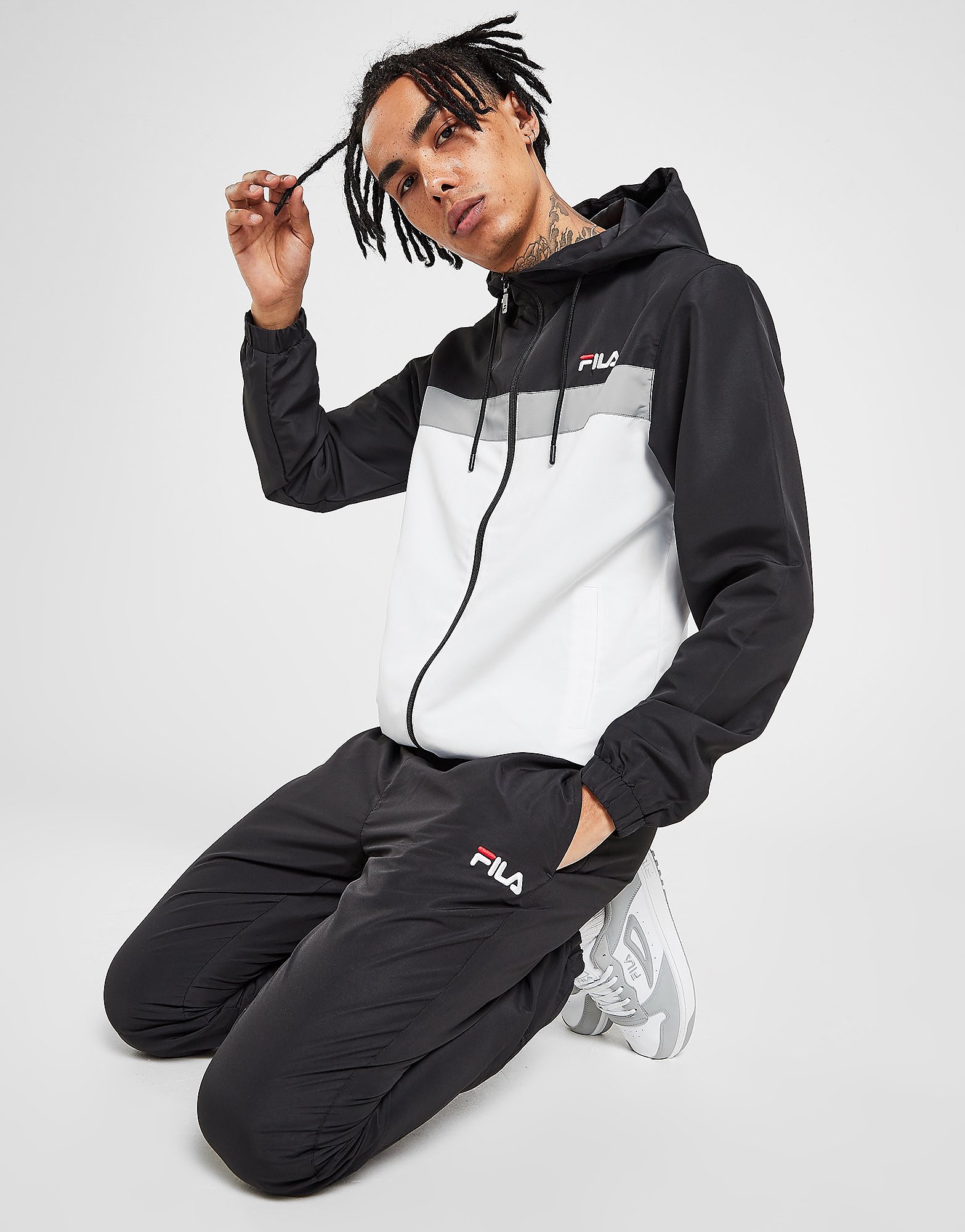 

Fila Olson Woven Tracksuit - Only at JD - Black - Mens, Black