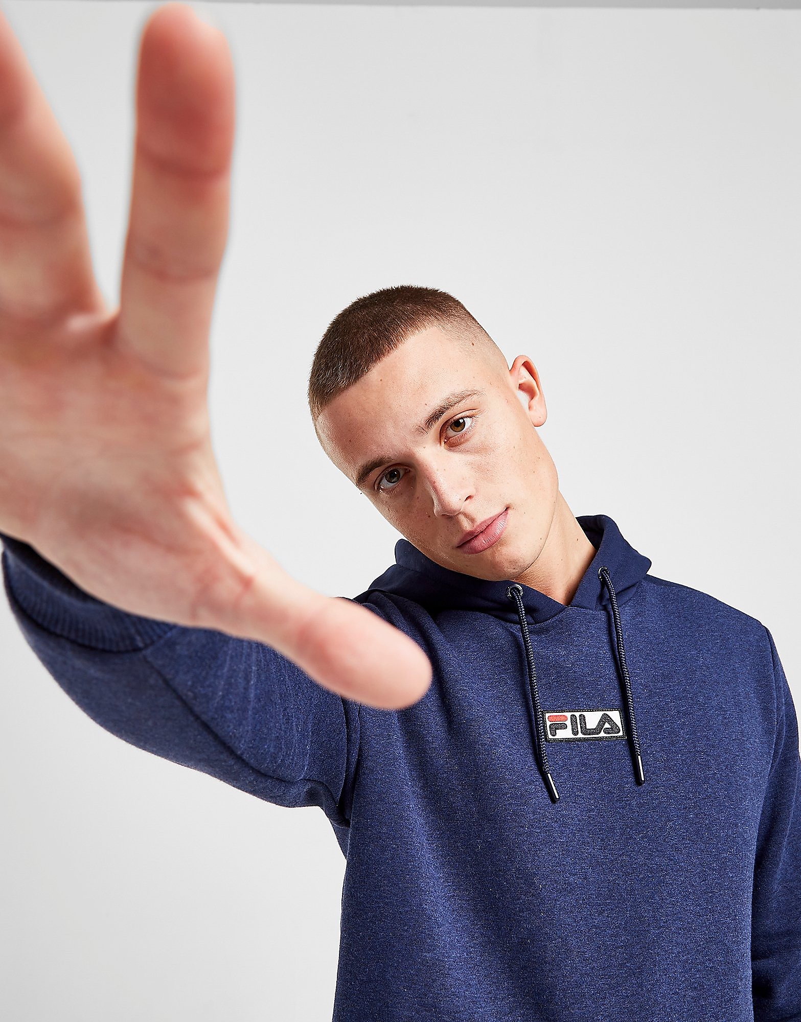 Fila Cliff Overhead Hoodie - Only at JD - Blue - Mens, Blue