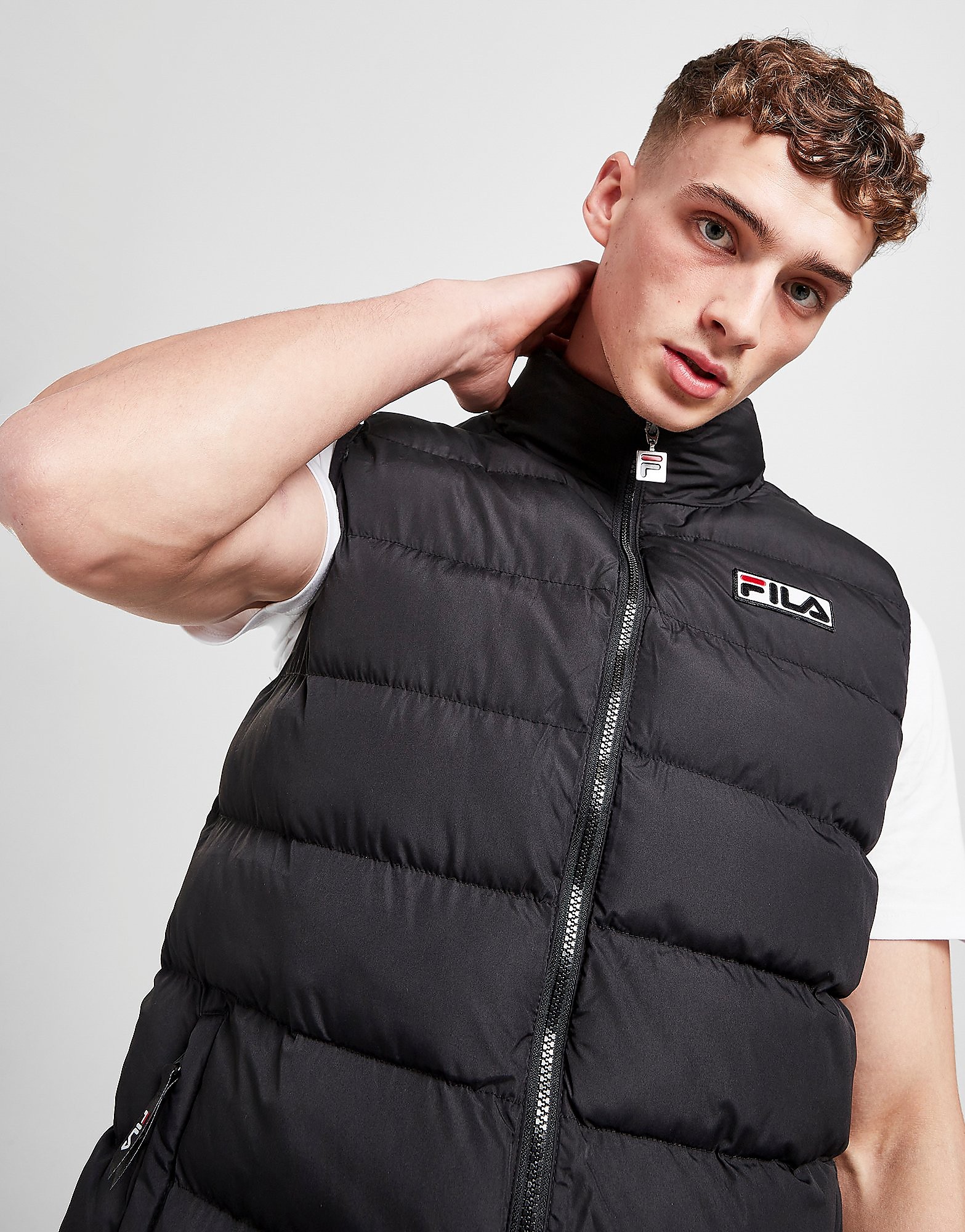 Fila Jairo Gilet - Only at JD - Black - Mens, Black