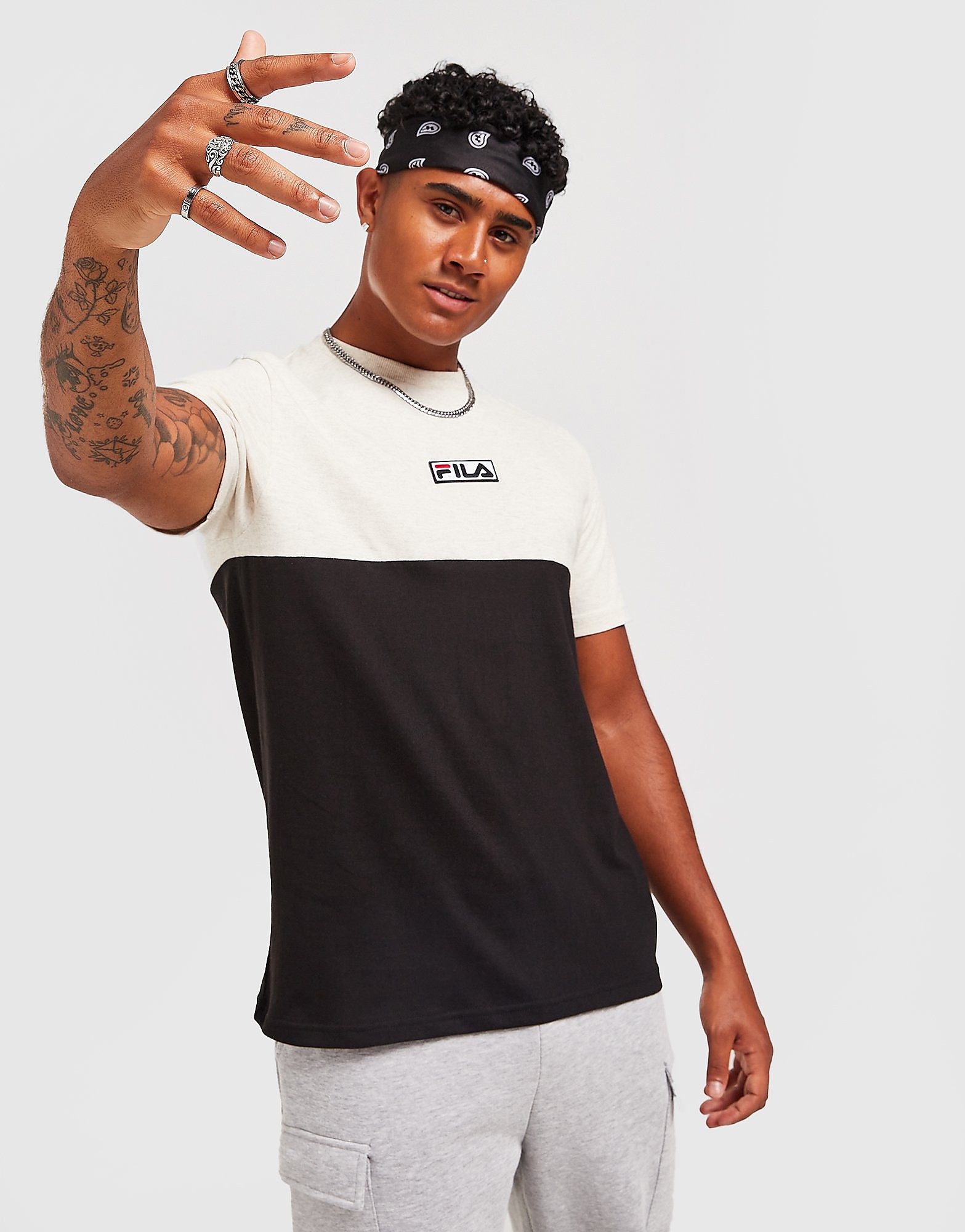 

Fila Bury T-Shirt - Only at JD - Black - Mens, Black