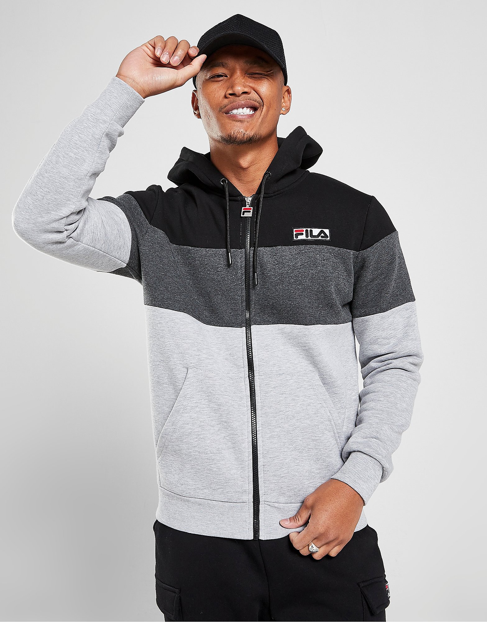 

Fila Broome Full Zip Hoodie - Only at JD - Grey - Mens, Grey