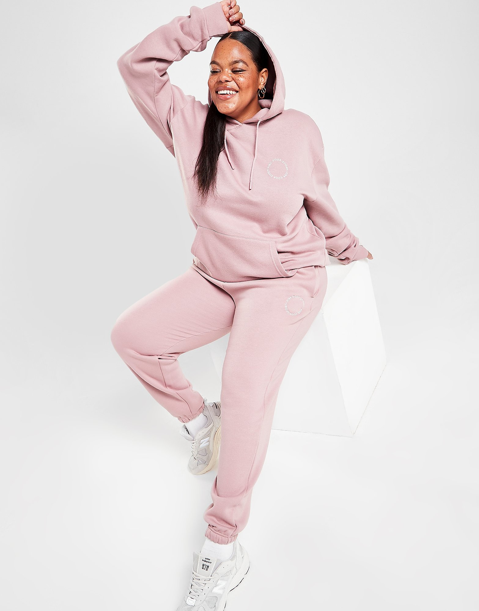 

Pink Soda Sport Circle Logo Plus Size Joggers - Only at JD - Pink - Womens, Pink