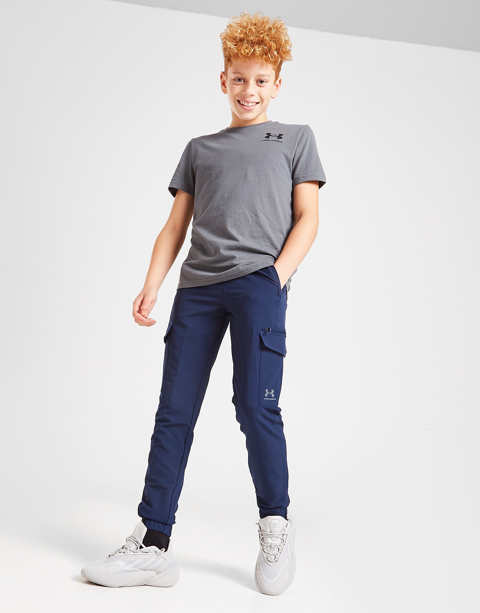

Under Armour Woven Cargo Pants Junior - Only at JD - Blue - Kids, Blue