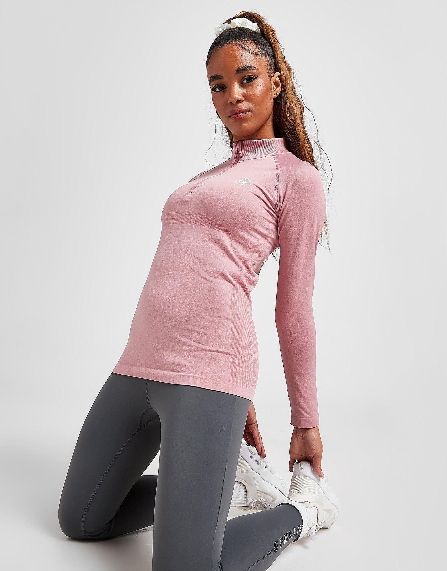

Gym King Energy Seamless 1/4 Zip Top - Pink - Womens, Pink