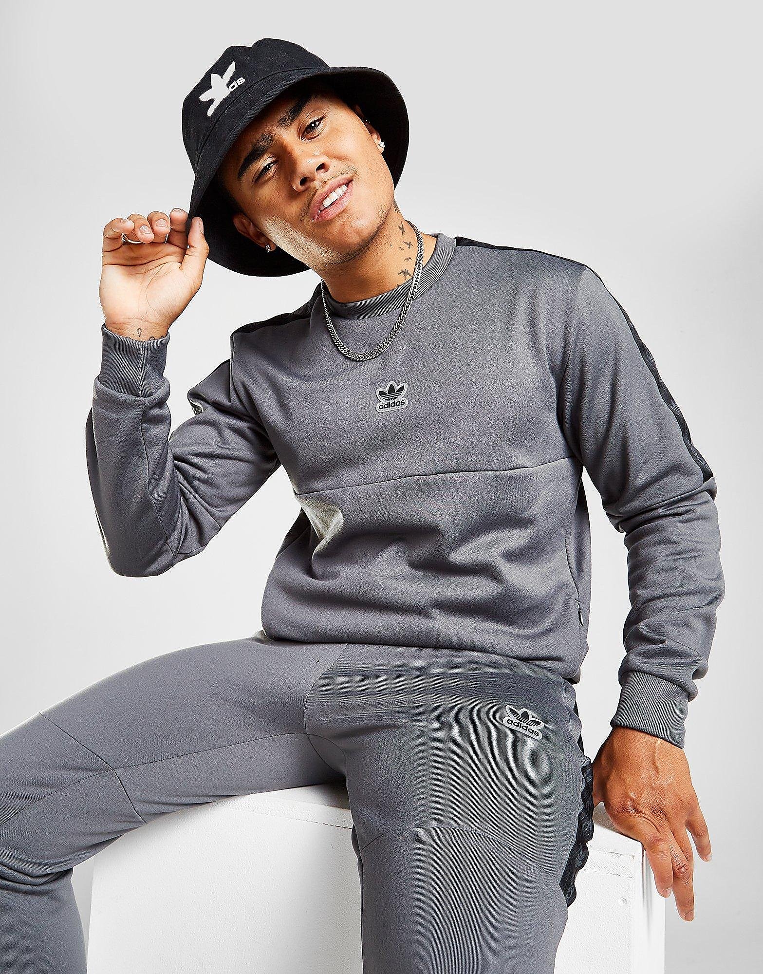 

adidas Originals Adiedge Crew Sweatshirt - Only at JD - Grey - Mens, Grey