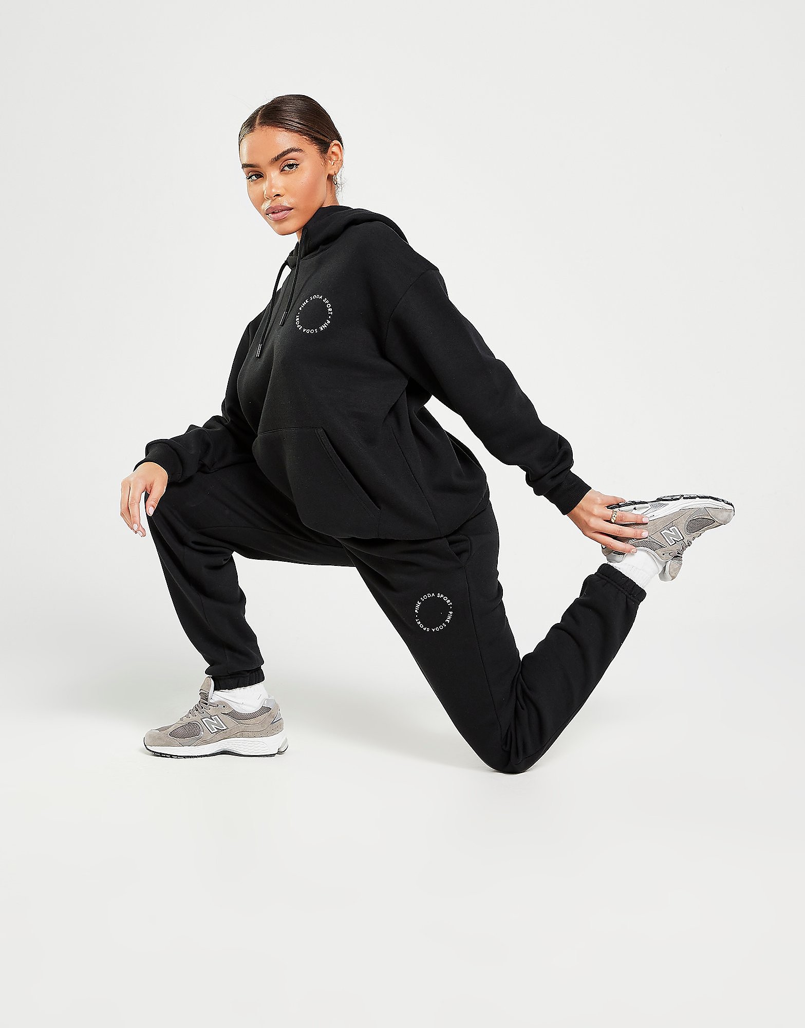 

Pink Soda Sport Circle Logo Joggers - Black - Womens, Black