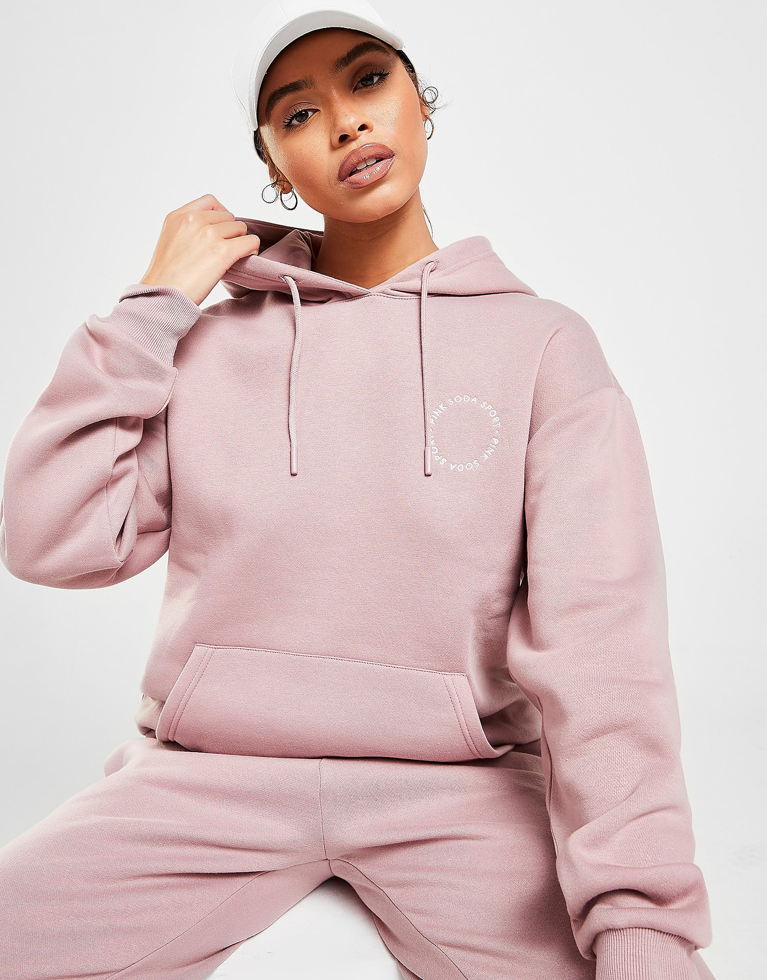 

Pink Soda Sport Circle Overhead Hoodie - Pink - Womens, Pink