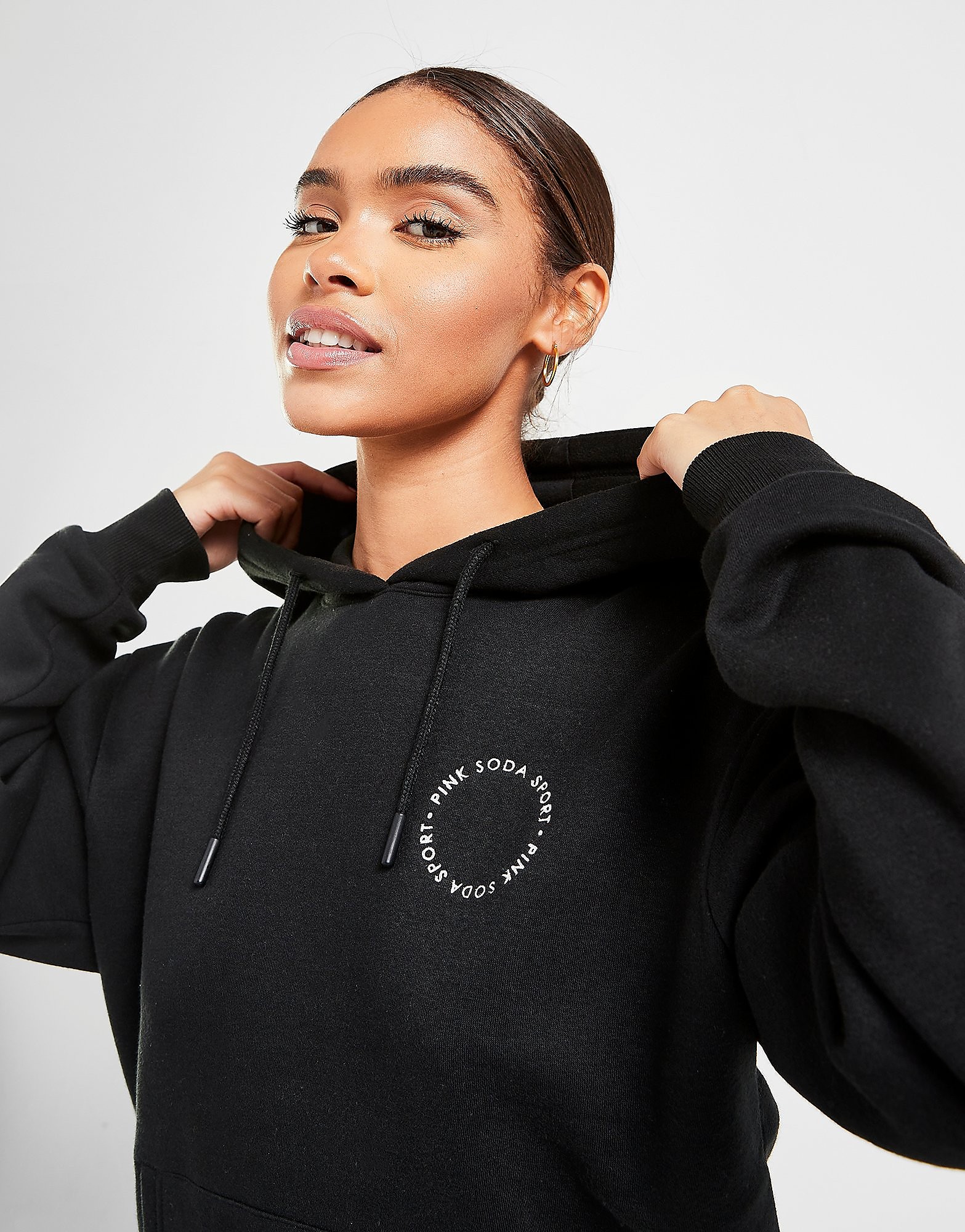 

Pink Soda Sport Circle Overhead Hoodie - Black - Womens, Black