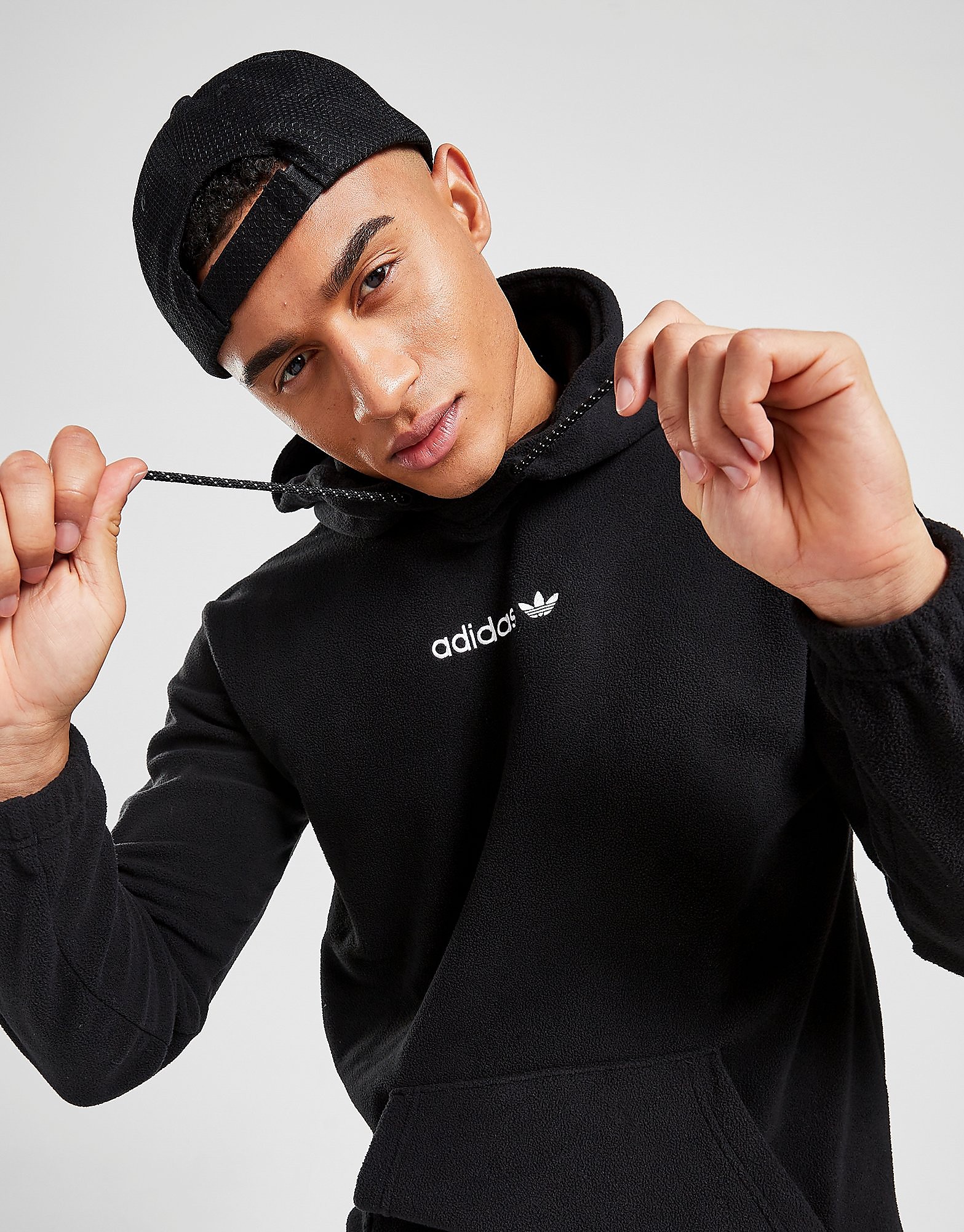 

adidas Originals Polar Fleece Hoodie - Only at JD - Black - Mens, Black