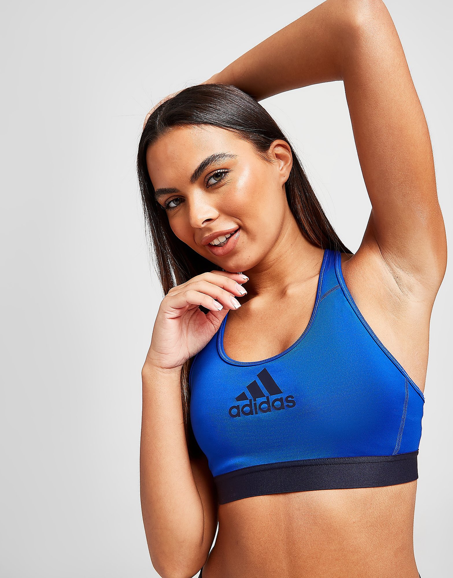 

adidas Logo Sports Bra - Bold Blue / Legend Ink - Womens, Bold Blue / Legend Ink