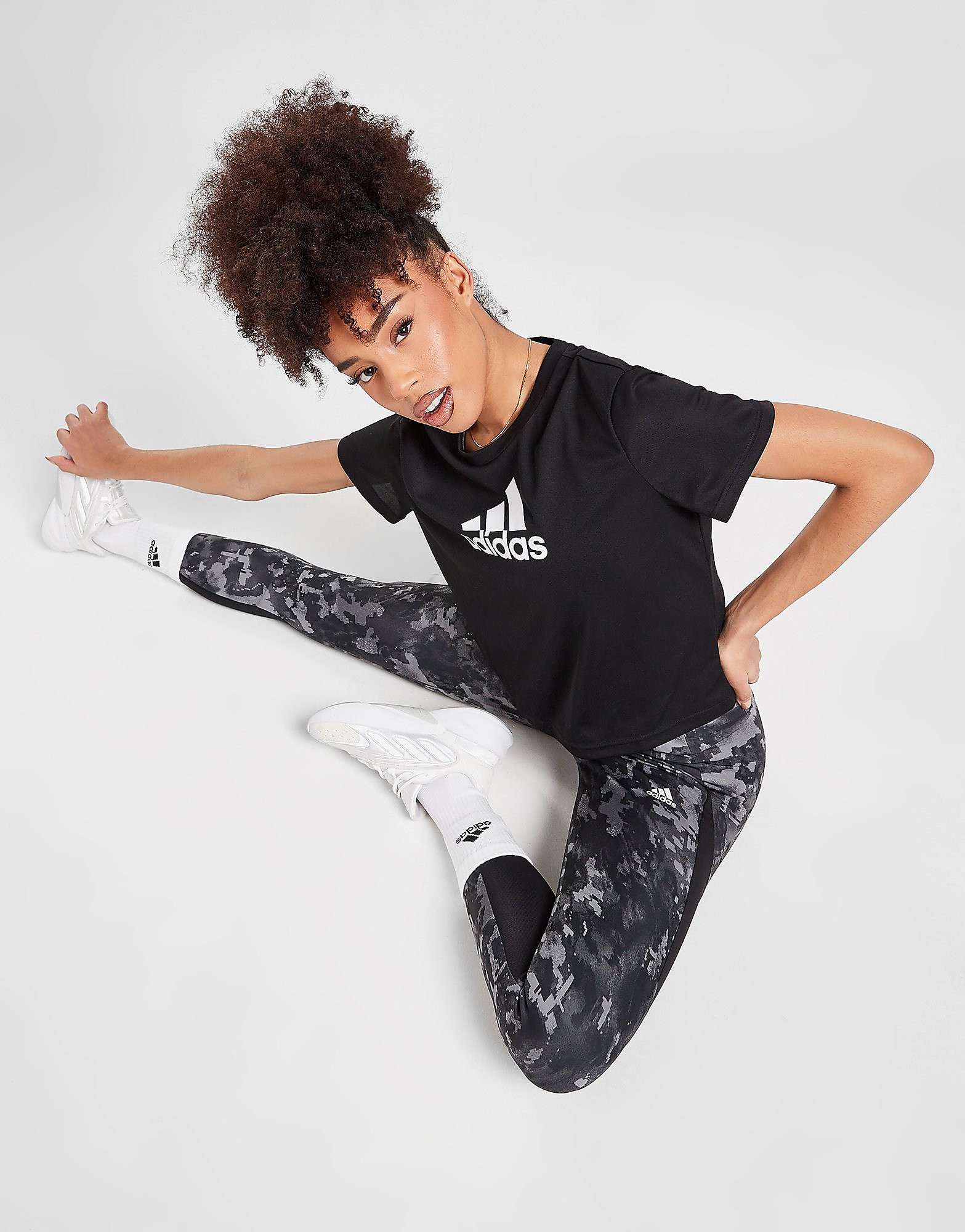 

adidas Camo Tights - Black / Grey Three/Black - Womens, Black / Grey Three/Black