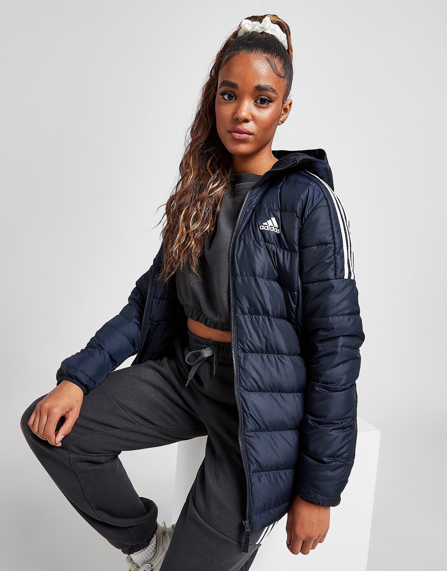 adidas Essential Down Parka Jacket - Legend Ink - Womens, Legend Ink