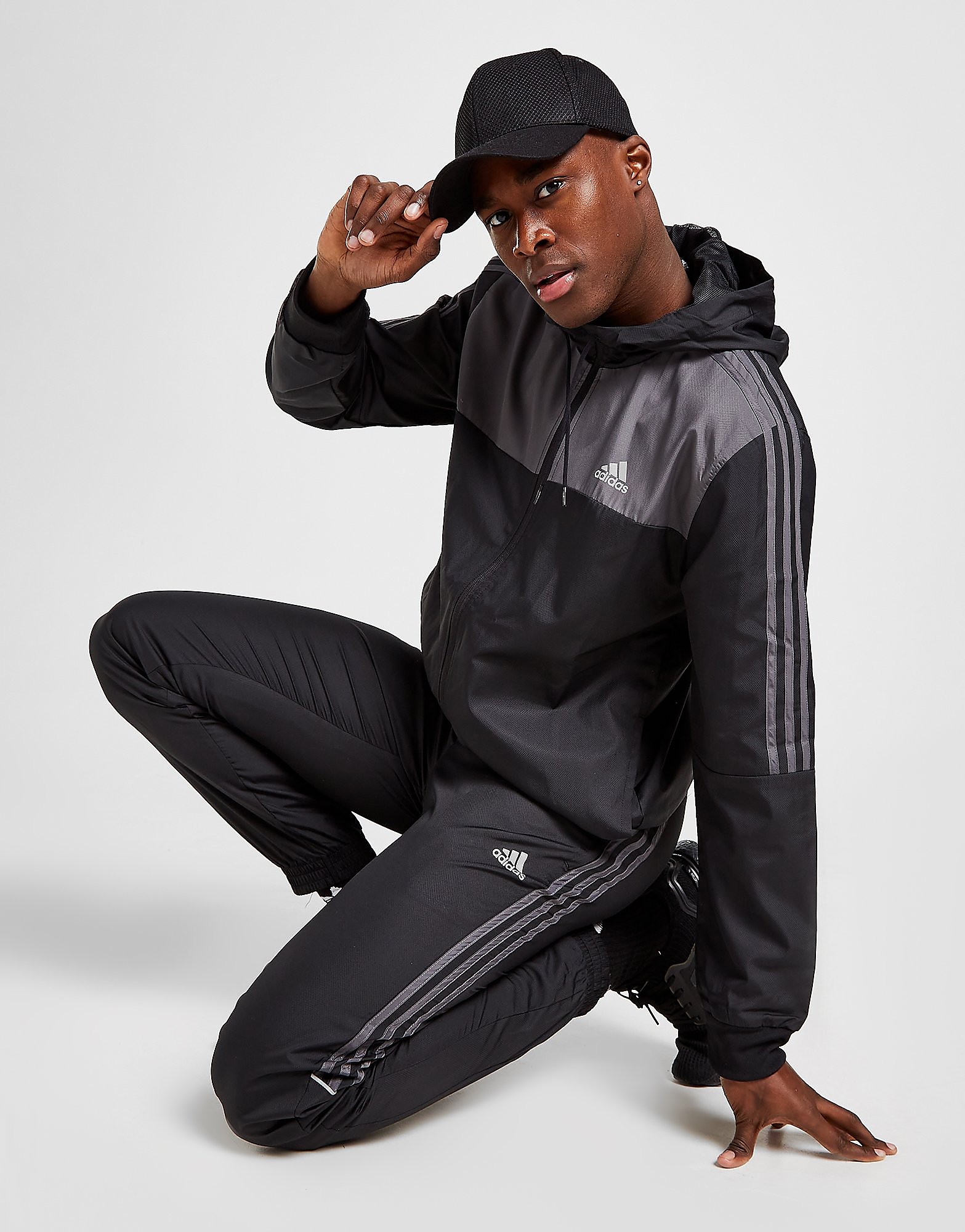 

adidas Match Woven Tracksuit - Only at JD - Black - Mens, Black