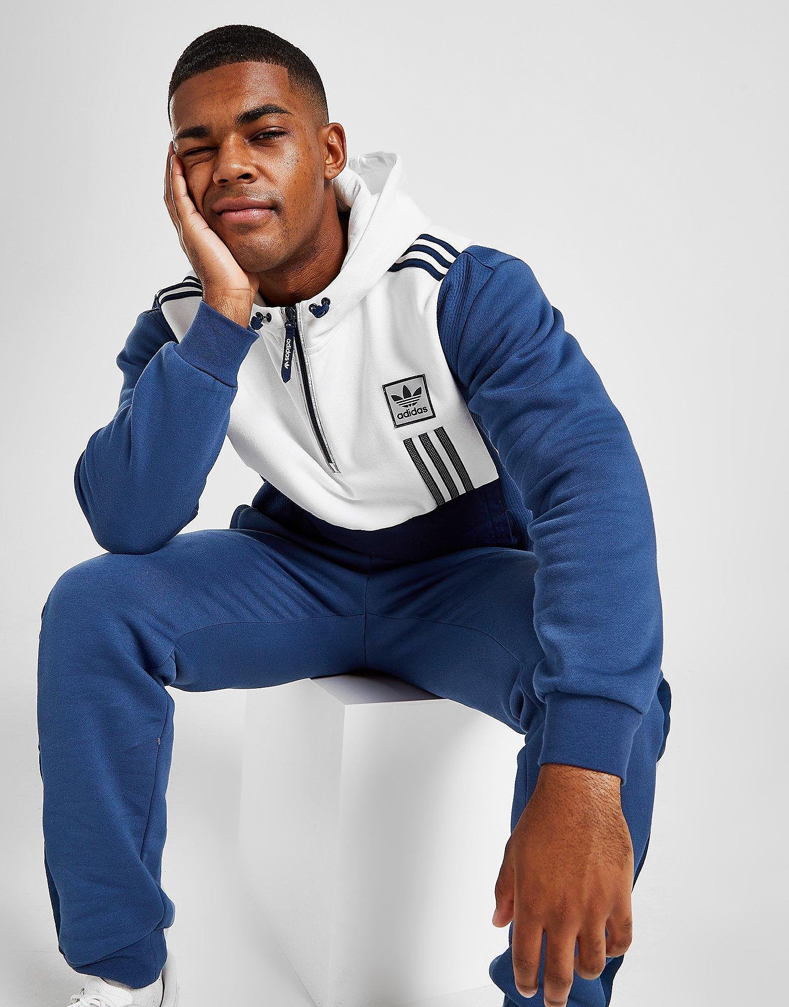 

adidas Originals ID96 1/2 Zip Hoodie - Only at JD - Navy - Mens, Navy