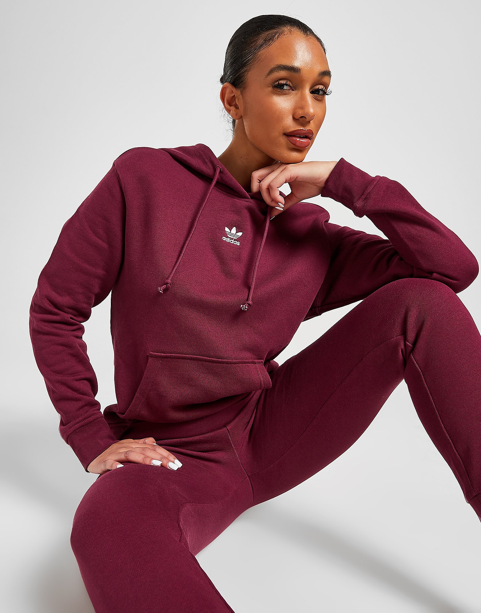 

adidas Originals Essential Hoodie - Victory Crimson - Womens, Victory Crimson