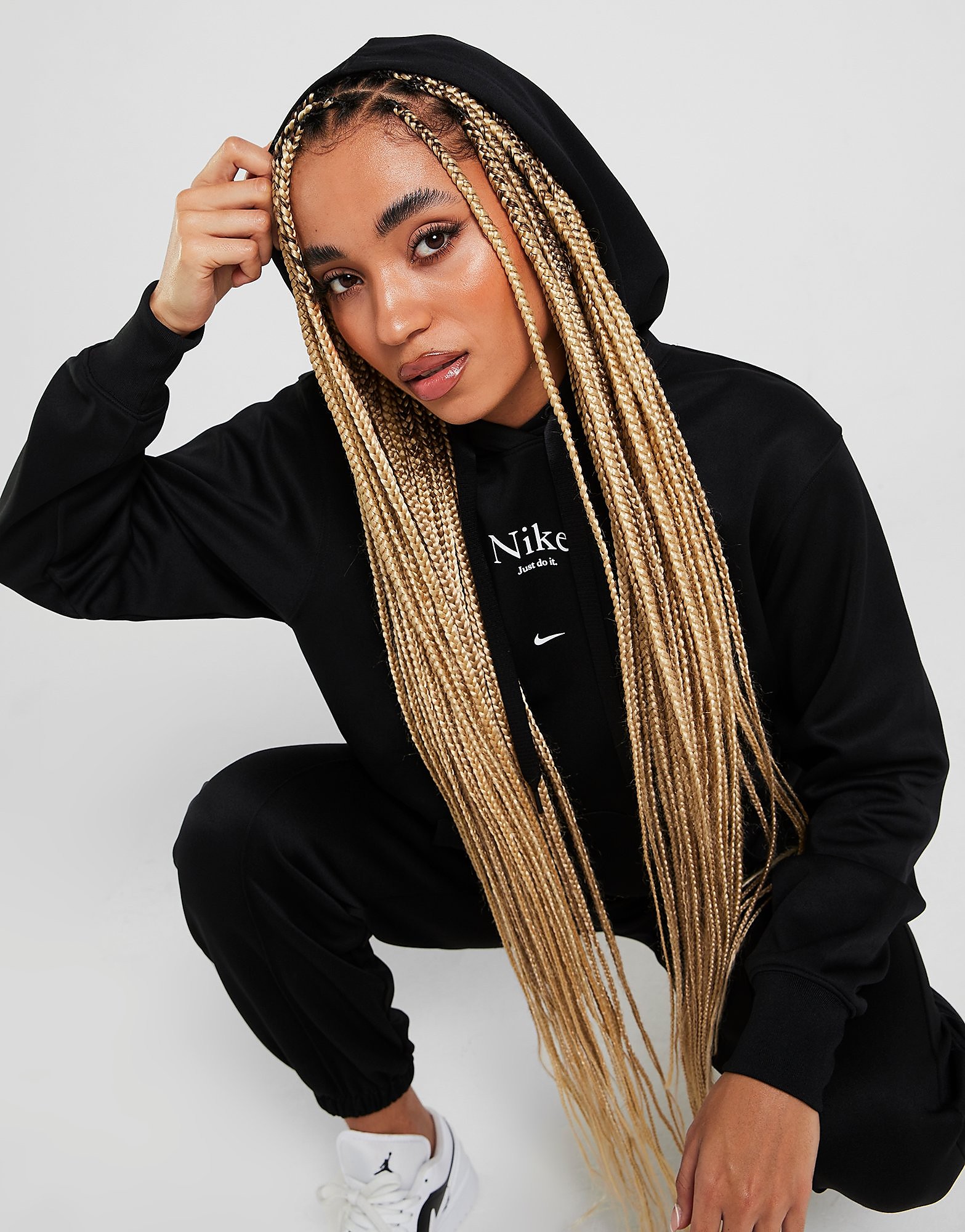 Nike Trend Poly Hoodie - Black - Womens, Black