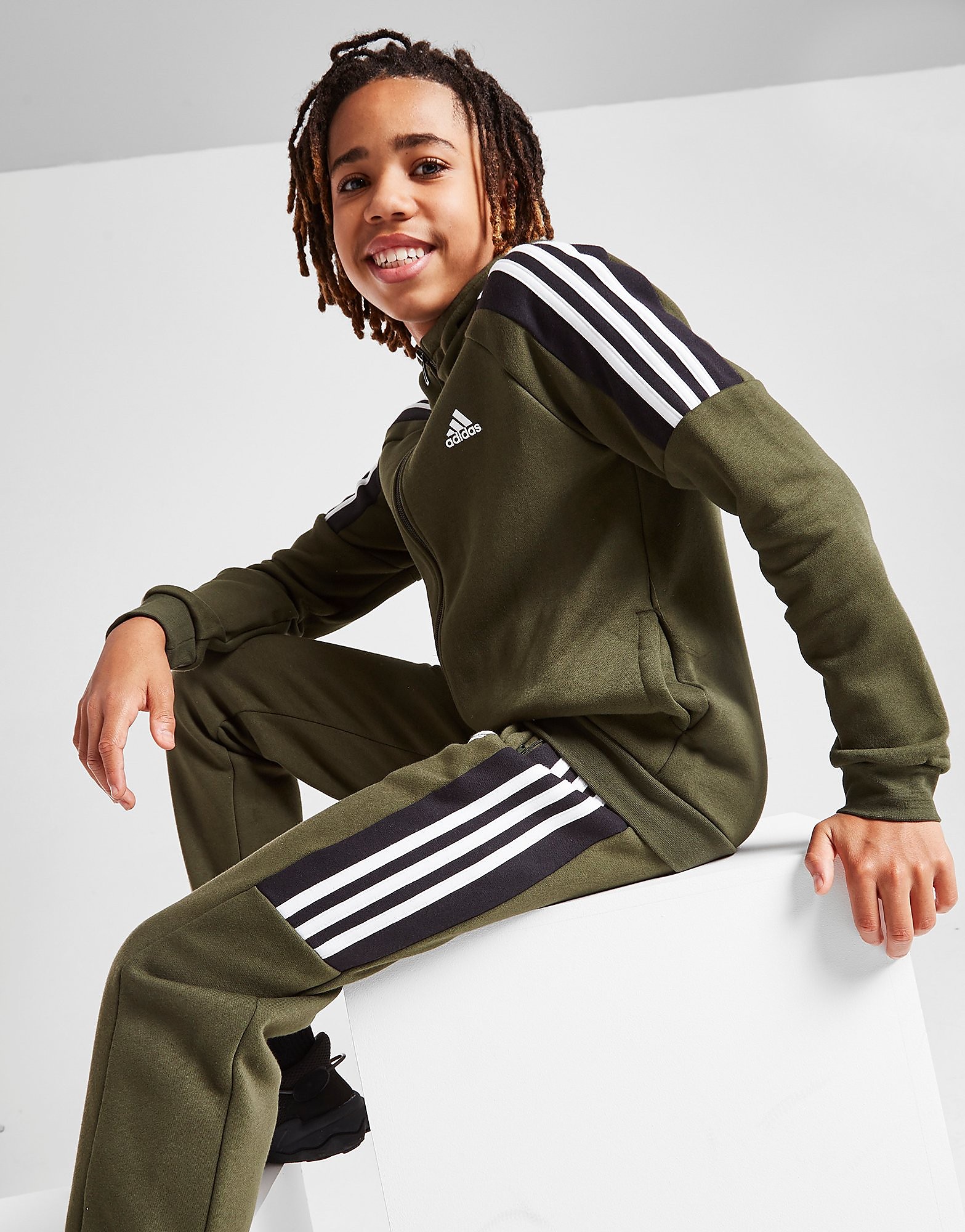 

adidas Energize Full Zip Hoodie Junior - Only at JD - Green - Kids, Green