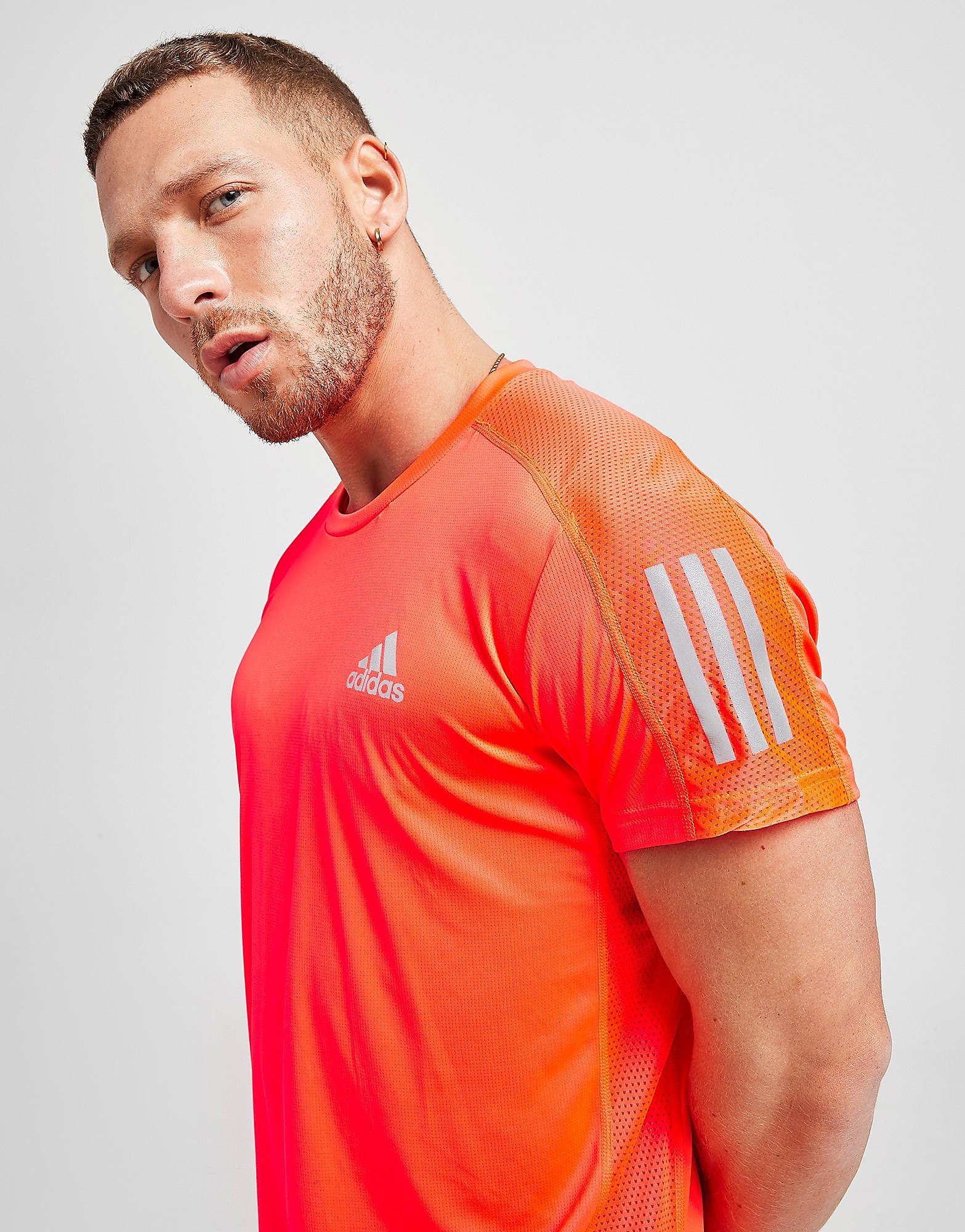 

adidas Own the Run T-Shirt - App Solar Red, App Solar Red