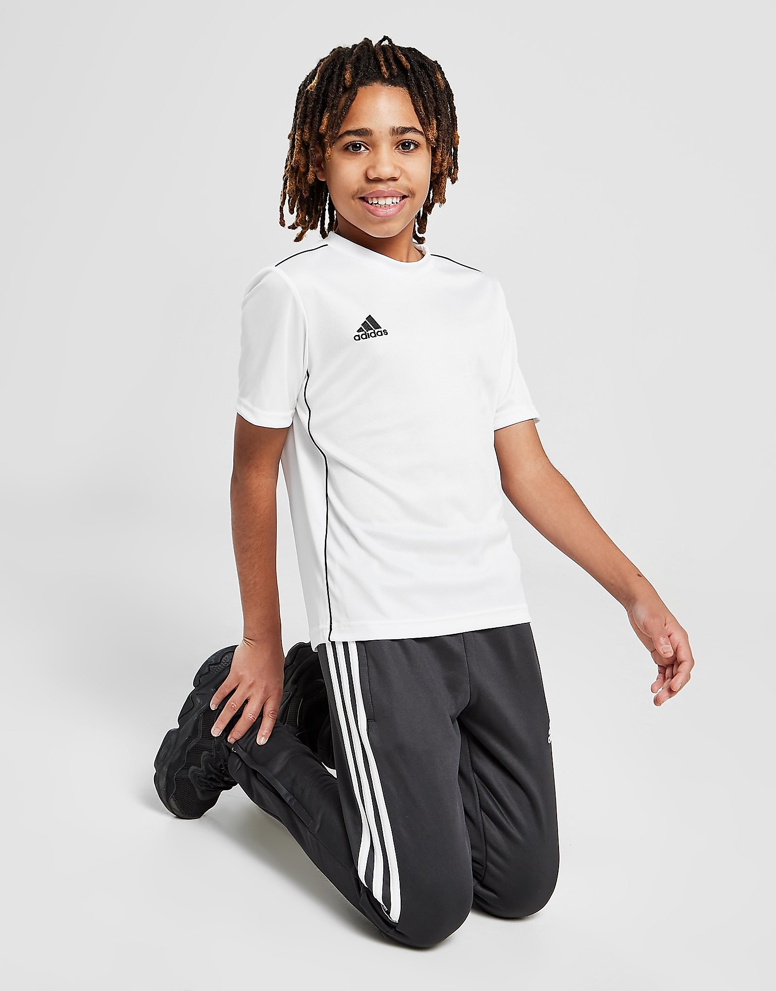 

adidas Core 18 T-Shirt Junior - White / Black, White / Black