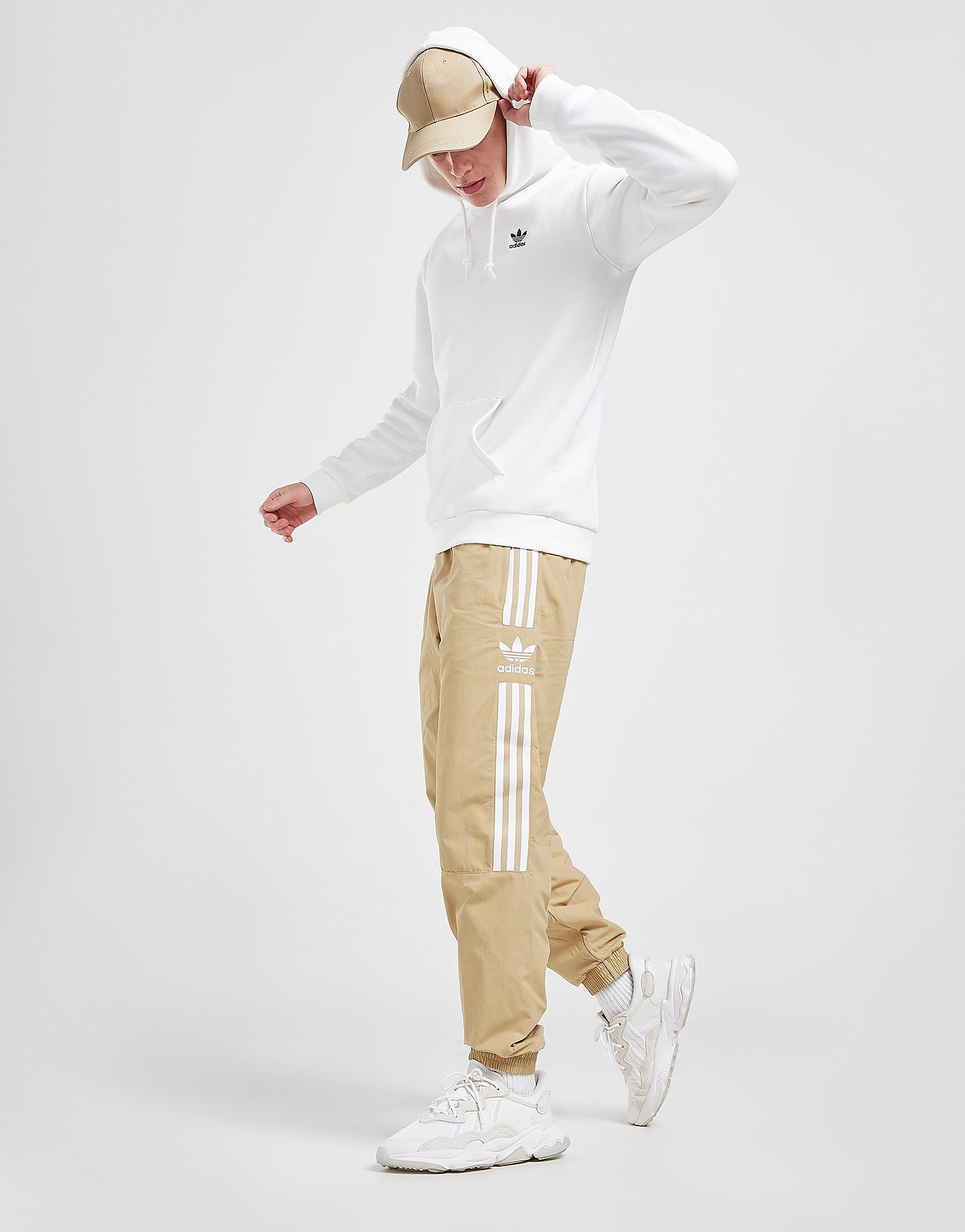 

adidas Originals Lock-Up Woven Track Pants - Beige Tone - Mens, Beige Tone