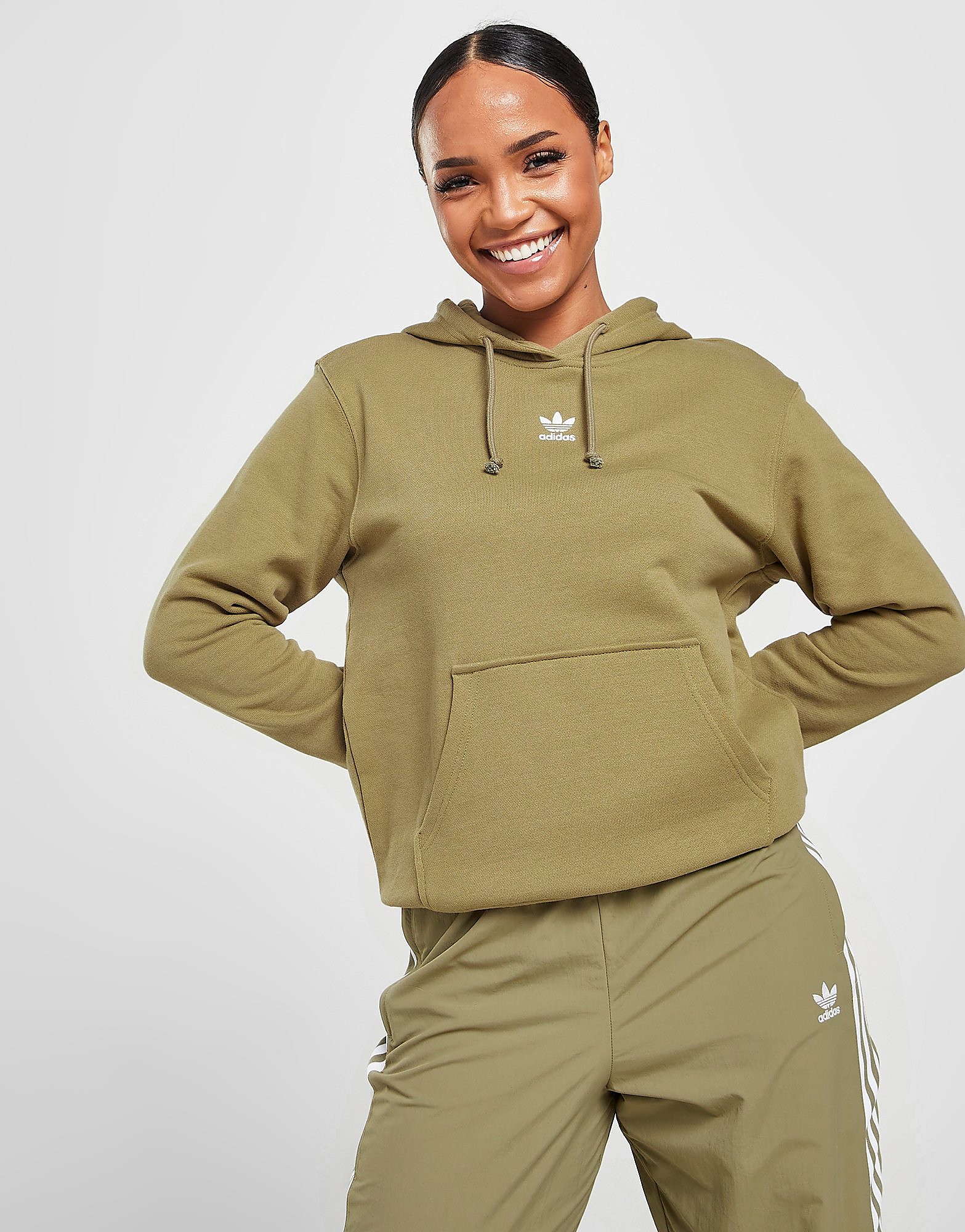 

adidas Originals Essential Hoodie - Green - Womens, Green