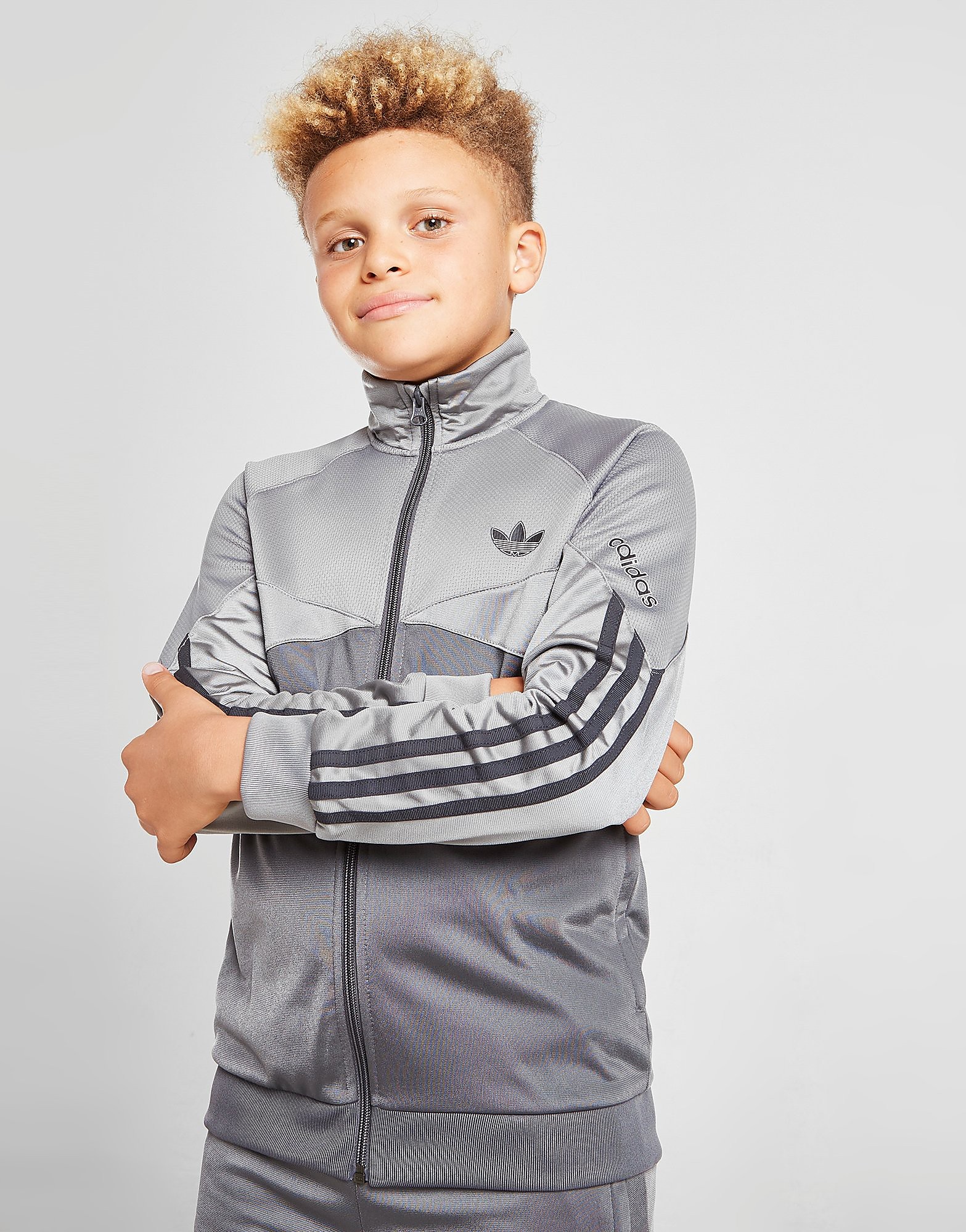 

adidas Originals SPRT Track Top Junior - Grey Three / Grey Five - Kids, Grey Three / Grey Five