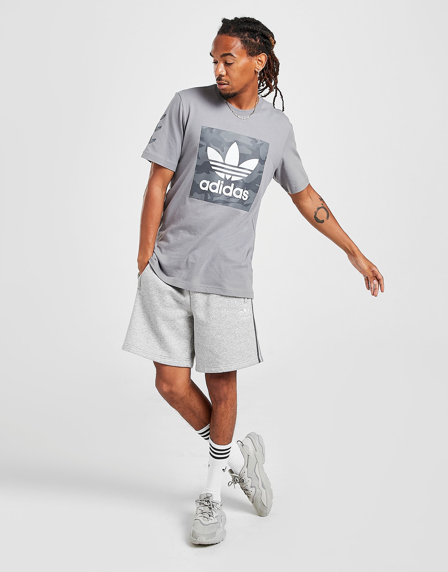 

adidas Originals Camo T-Shirt - Only at JD - Grey - Mens, Grey