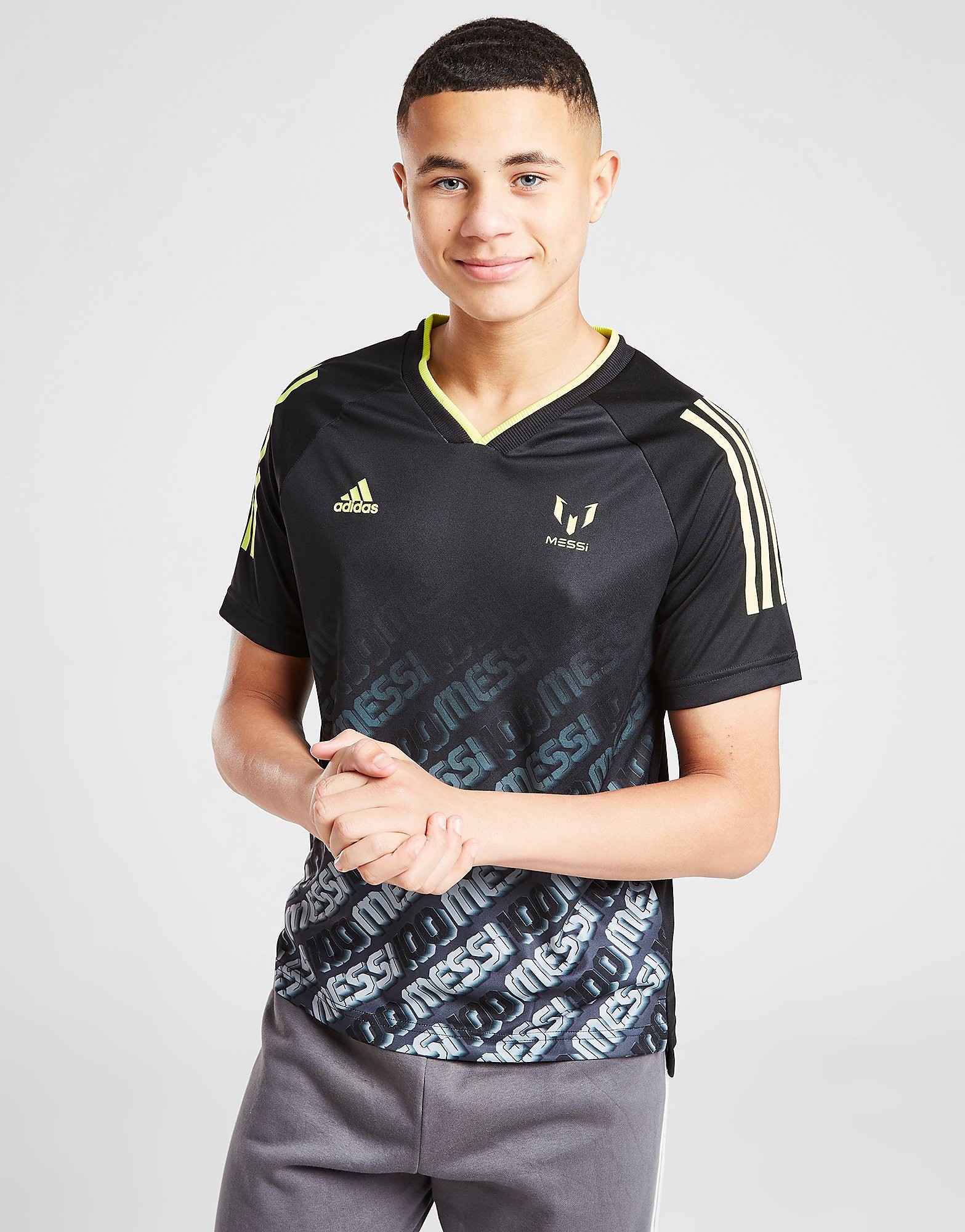 

adidas Messi Poly T-Shirt Junior - Black - Kids, Black