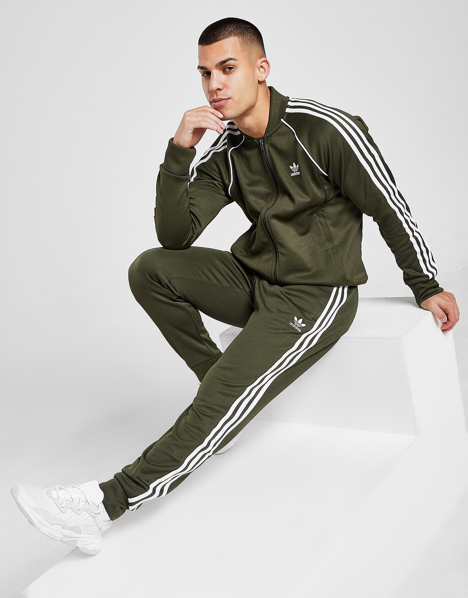 

adidas Originals SS Cuffed Track Pants - Only at JD - Green - Mens, Green