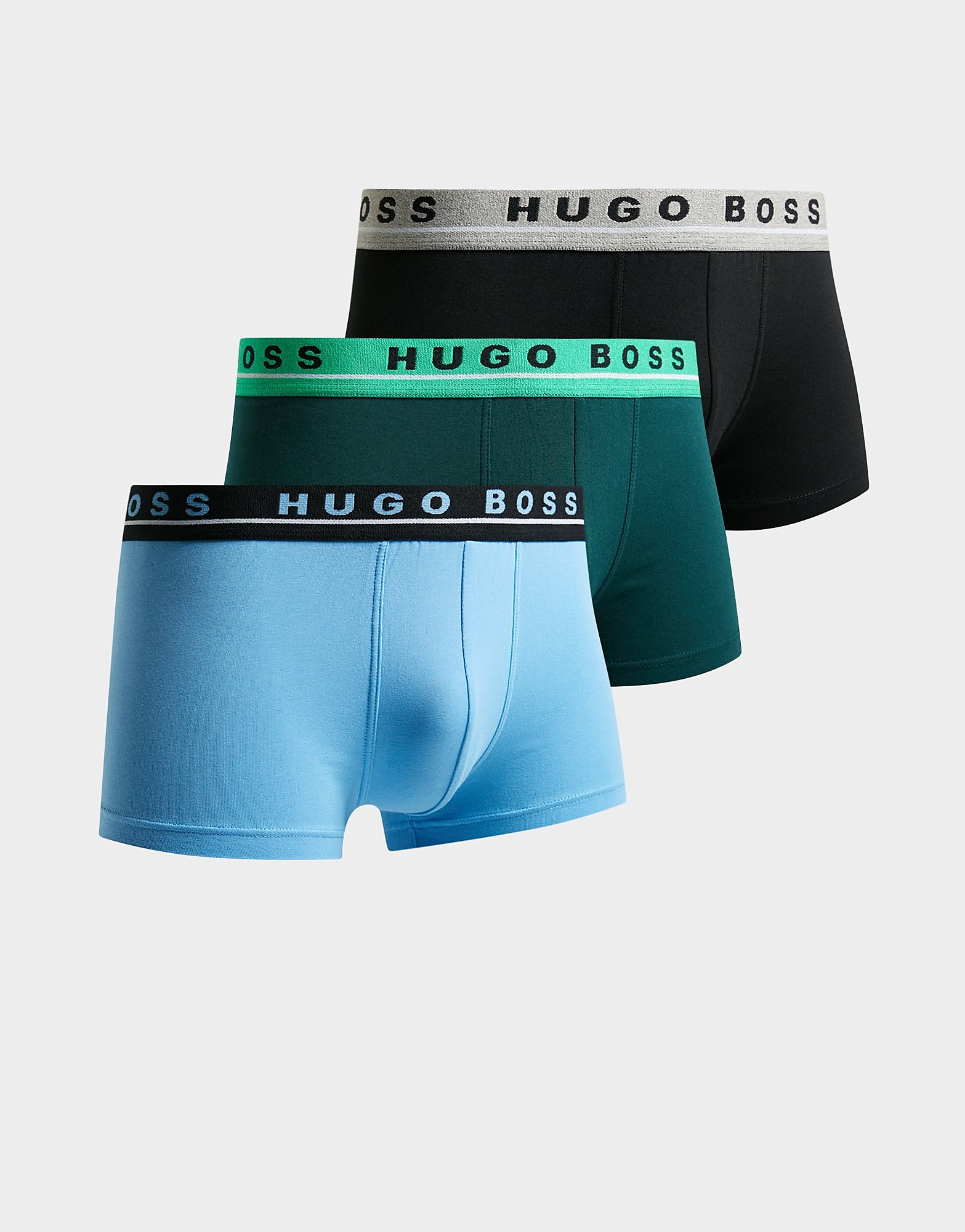 

BOSS 3 Pack Trunks - Black/Blue - Mens, Black/Blue