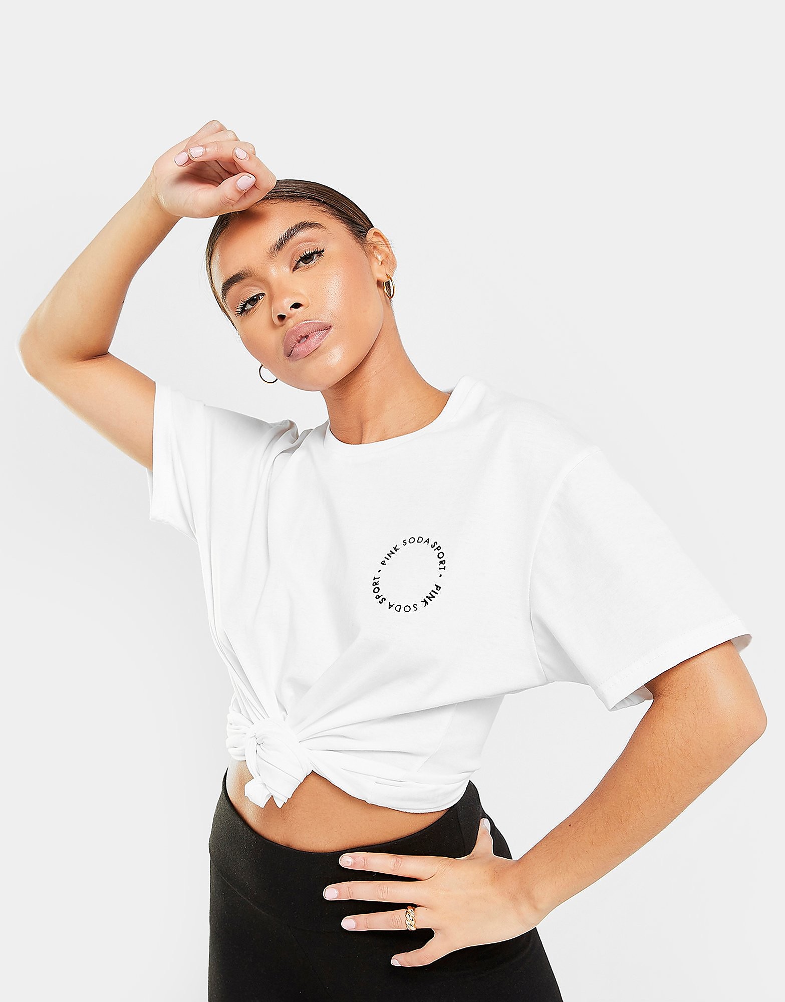 

Pink Soda Sport Circle Boyfriend T-Shirt - Only at JD - WHITE - Womens, WHITE
