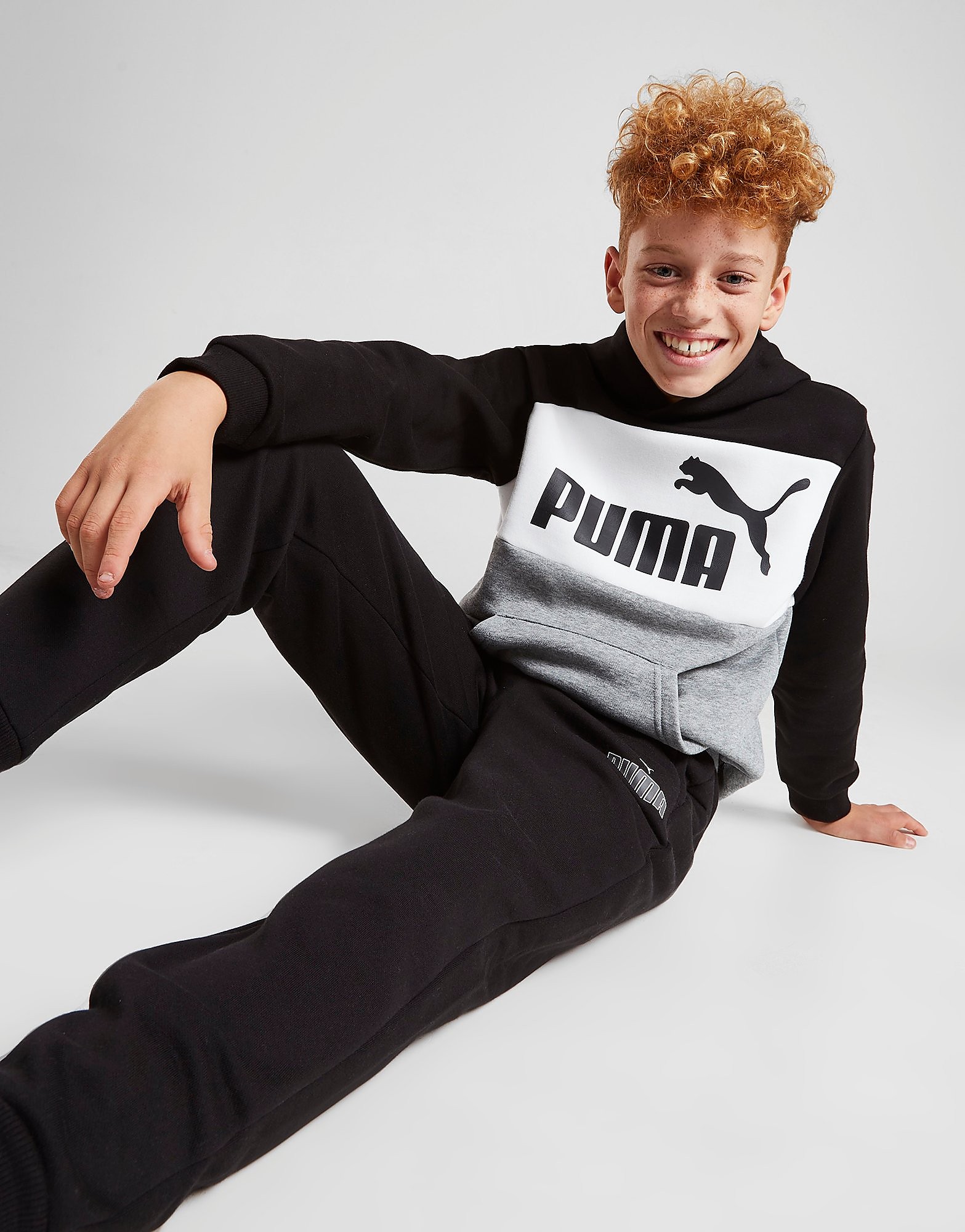 

Puma Colour Block Hoodie Junior - Black/Grey - Kids, Black/Grey