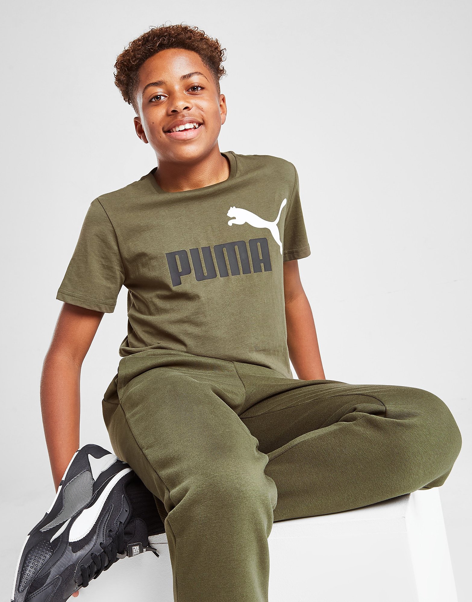 

Puma Essential Logo T-Shirt Junior - Green - Kids, Green