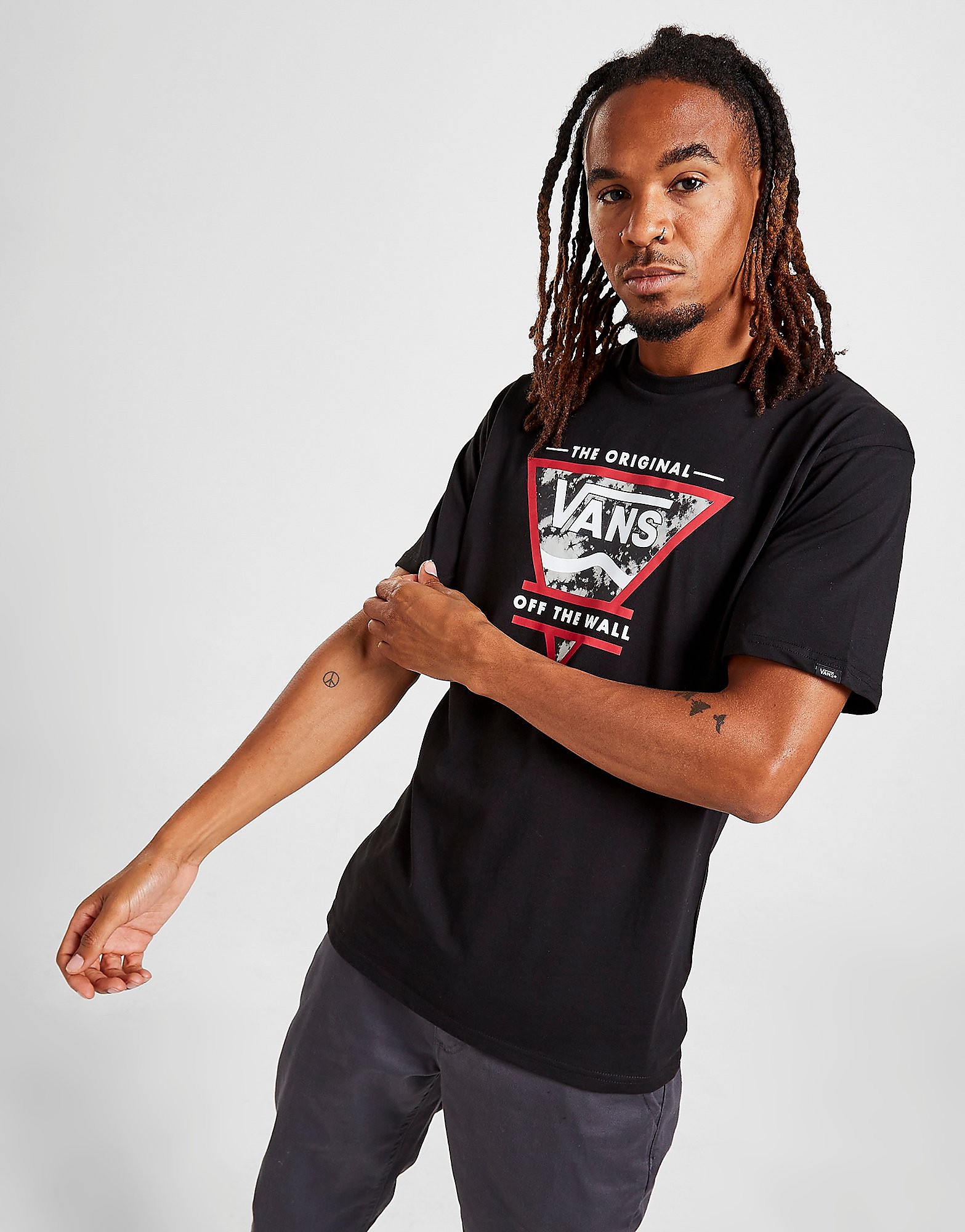 

Vans Tie Dye Triangle T-Shirt - Only at JD - Black - Mens, Black