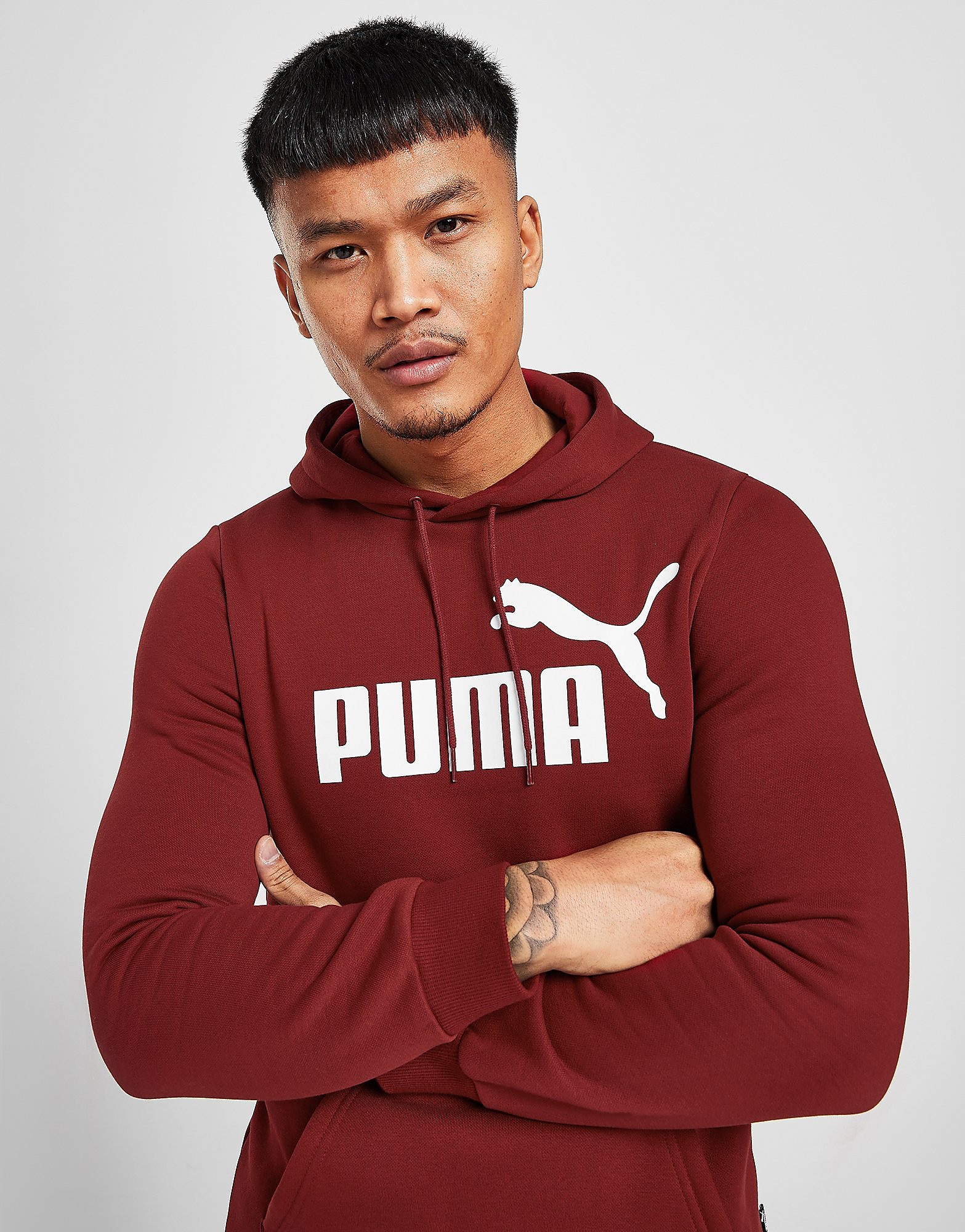 

Puma Core Overhead Hoodie - Only at JD - Red - Mens, Red