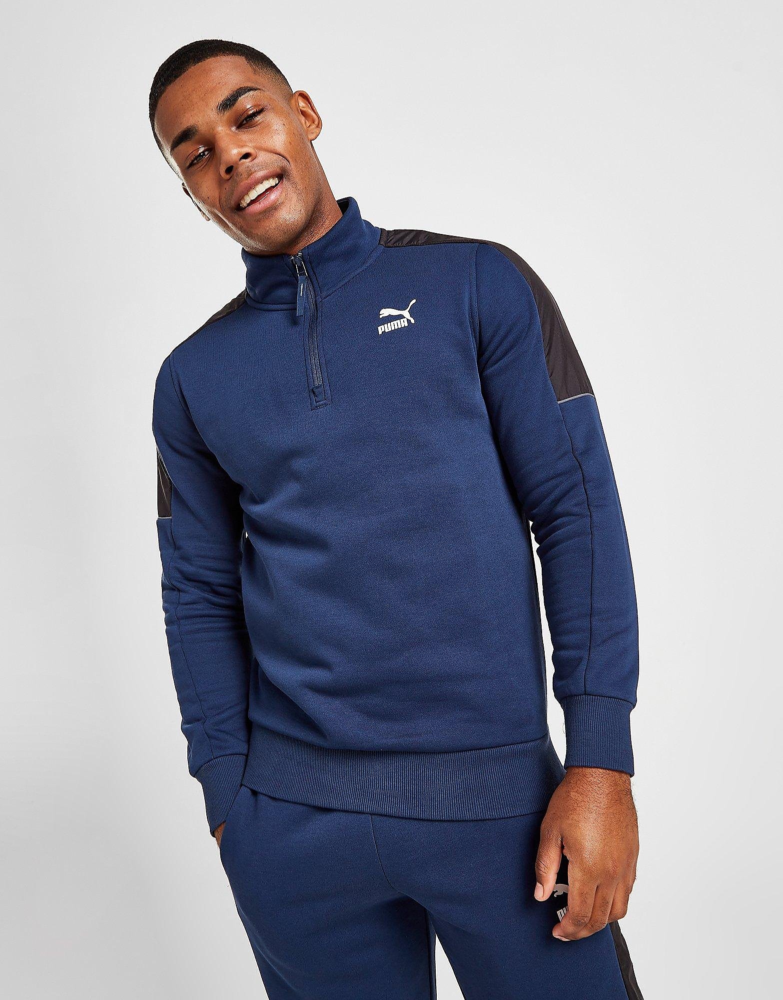 

Puma Classics PLUS 1/2 Zip Track Top - Only at JD - Navy - Mens, Navy
