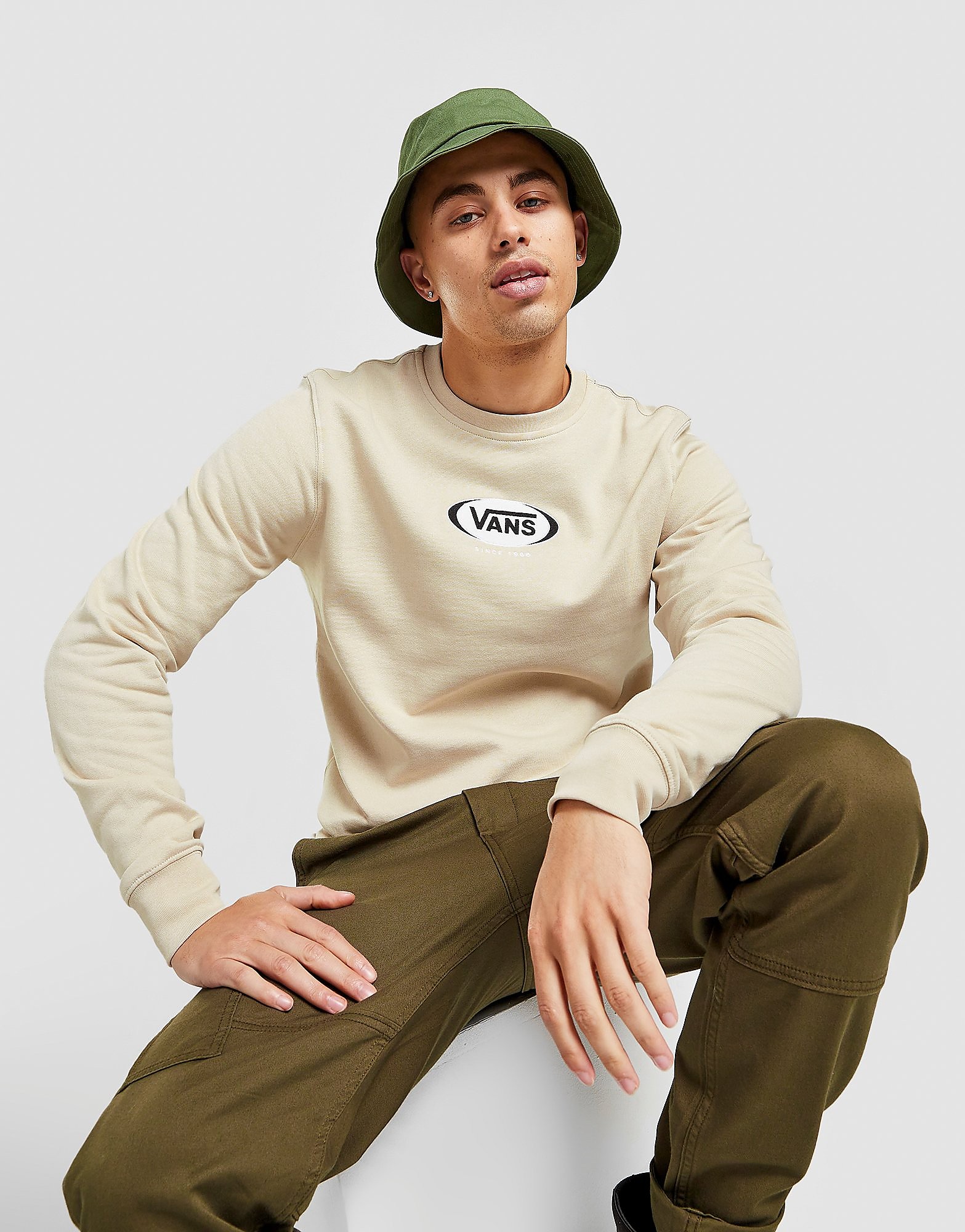 

Vans Oval 66 Crew Sweatshirt - Only at JD - Brown - Mens, Brown