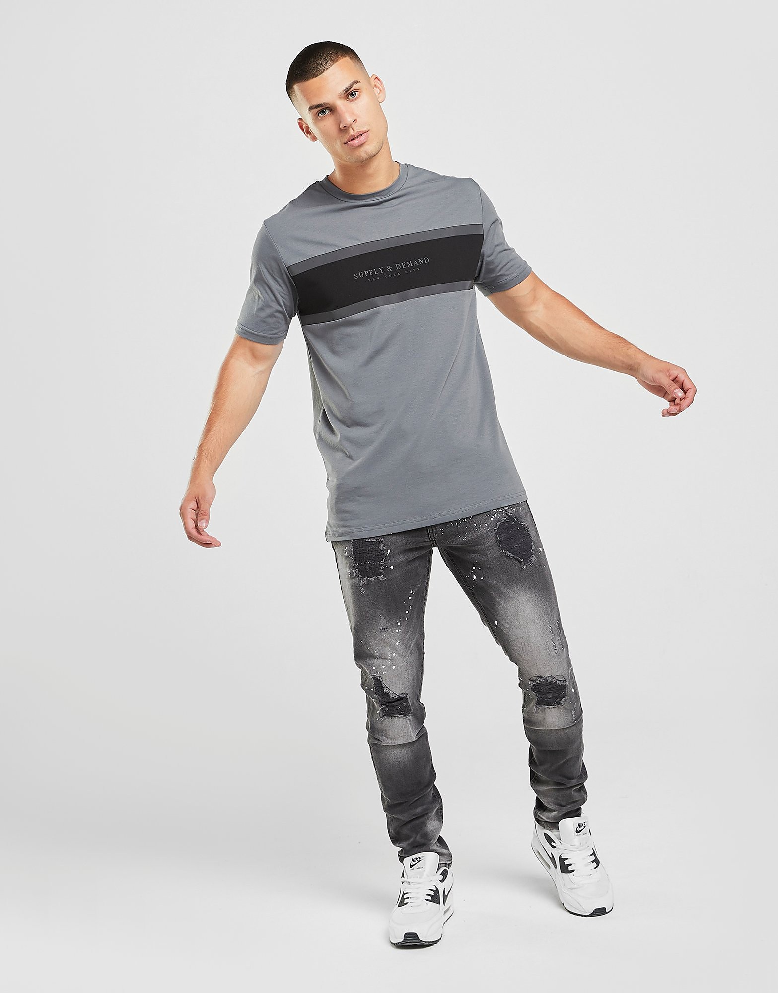 Supply & Demand Shredder Jeans - Black, Black