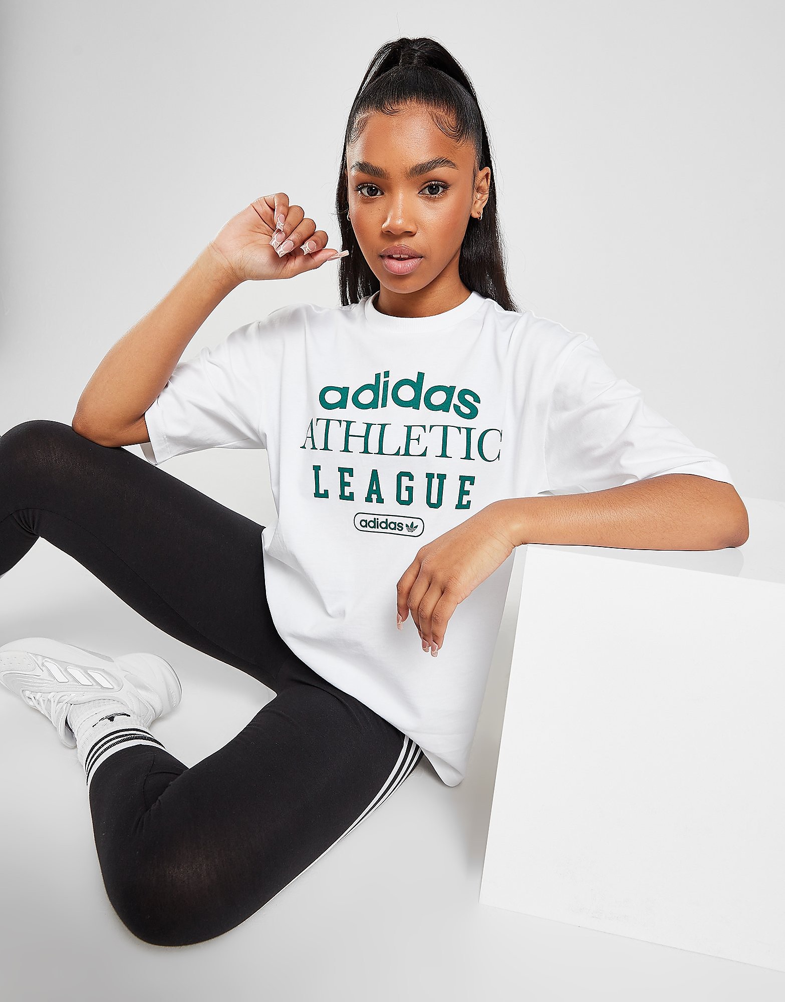 

adidas Originals Collegiate T-Shirt - White - Womens, White
