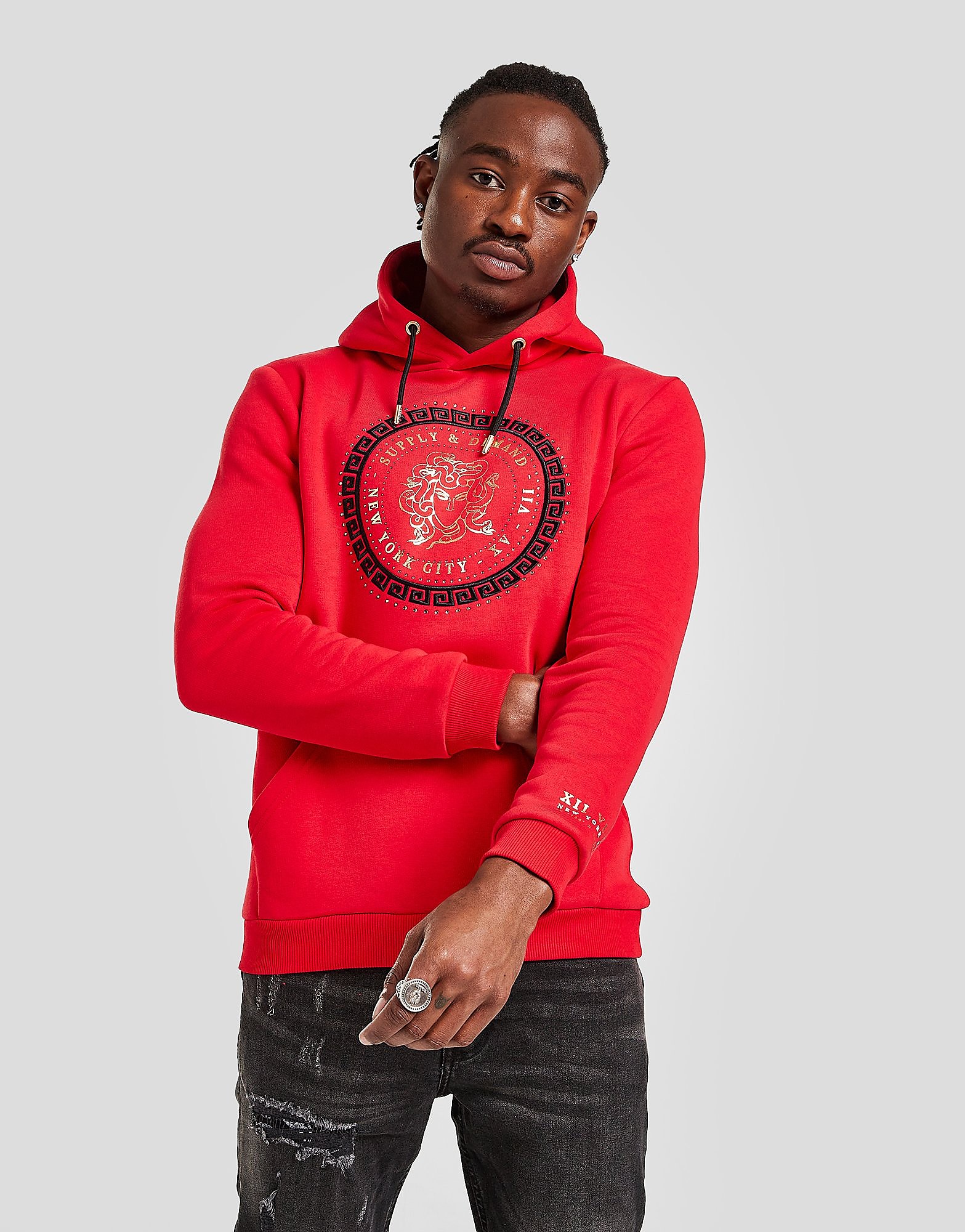 

Supply & Demand Valley Hoodie - Red - Mens, Red